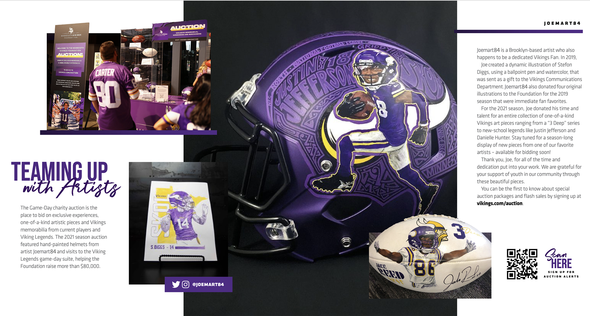 Select 2021 Vikings Foundation Impact Report Pages