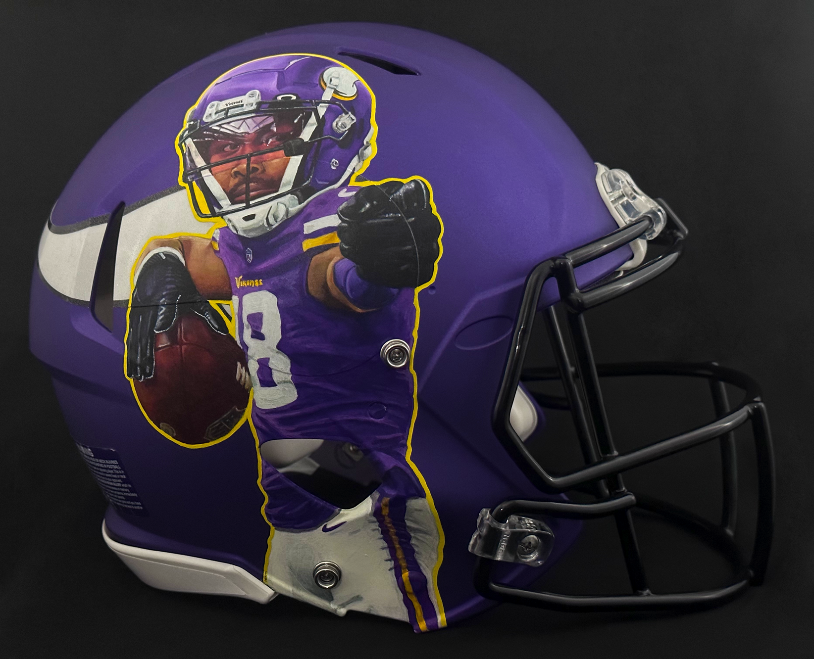 "Justin Jefferson" Helmet - *SOLD*