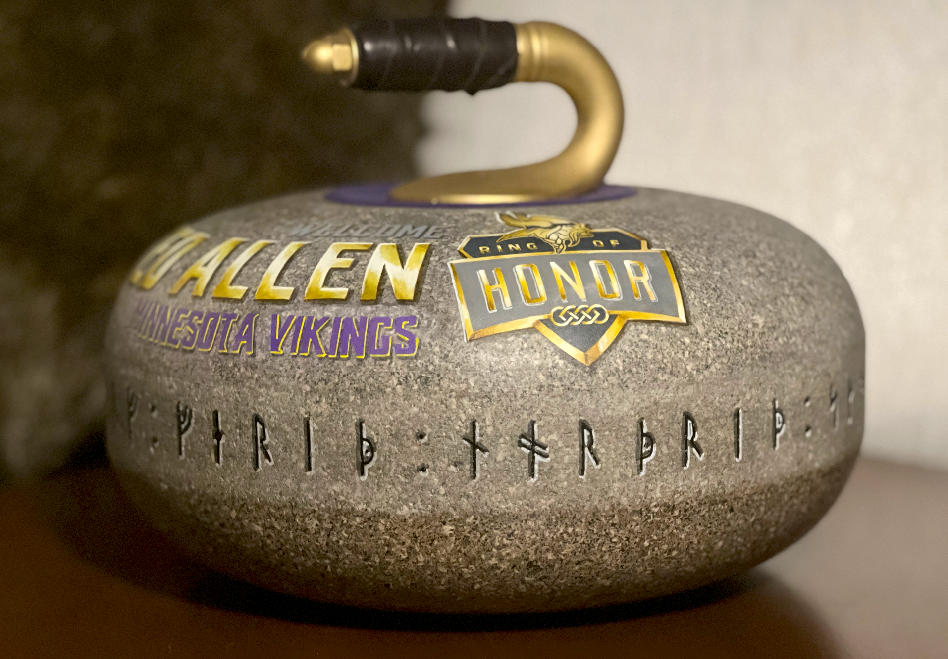 "Honor Your Legacy. Defend the North" in Vikings Runes.