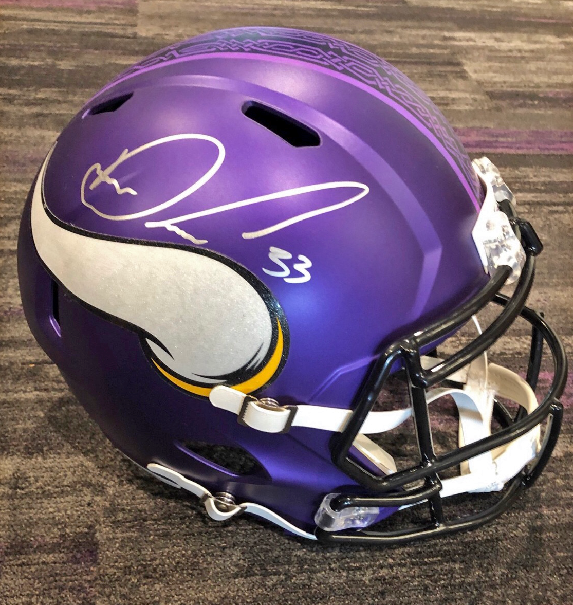 Signed "Norse Big Head" Dalvin Cook helmet *SOLD*