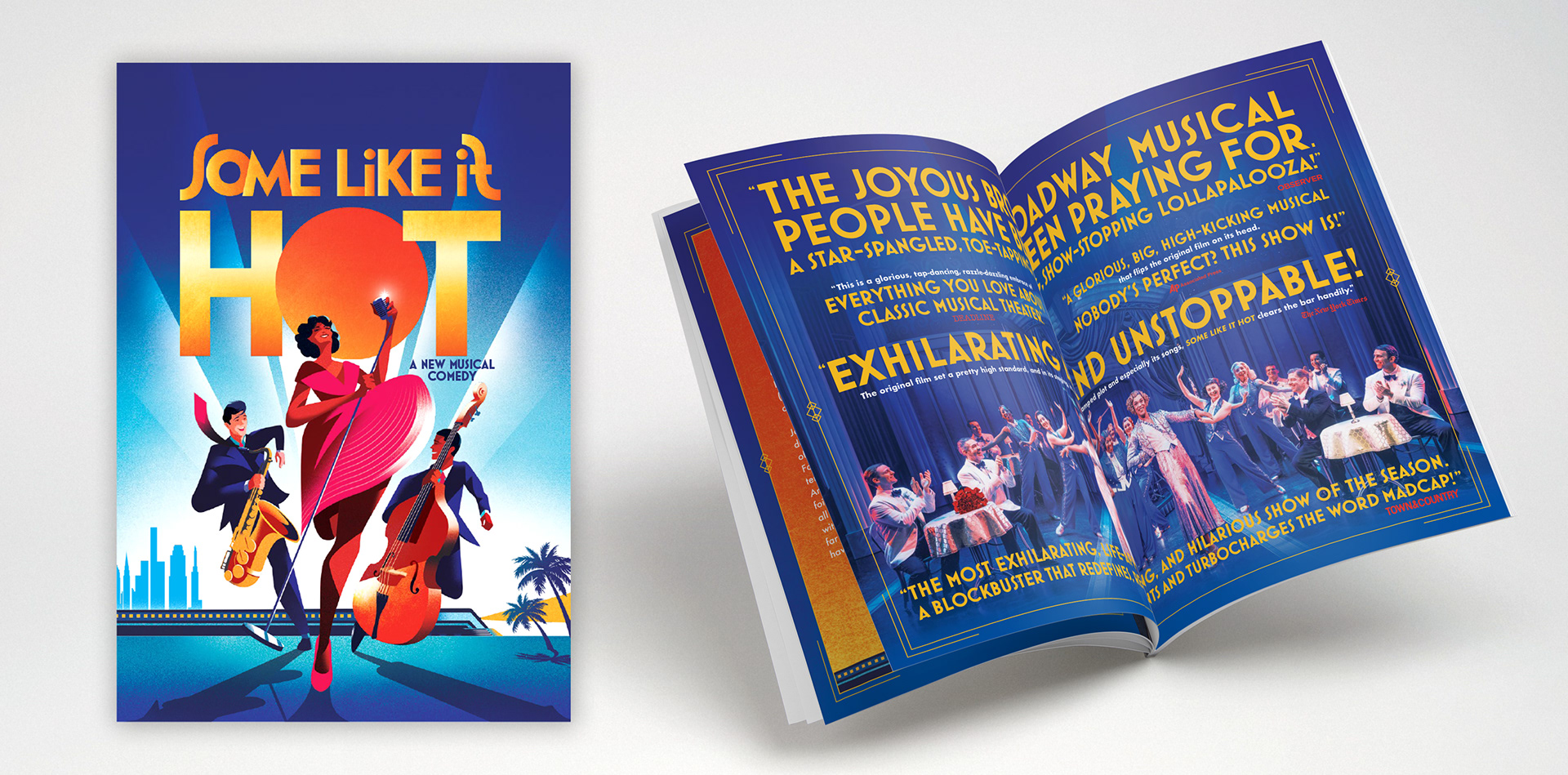 Some Like it Hot Tony Nominators Booklet | Art Director: Christy Borg