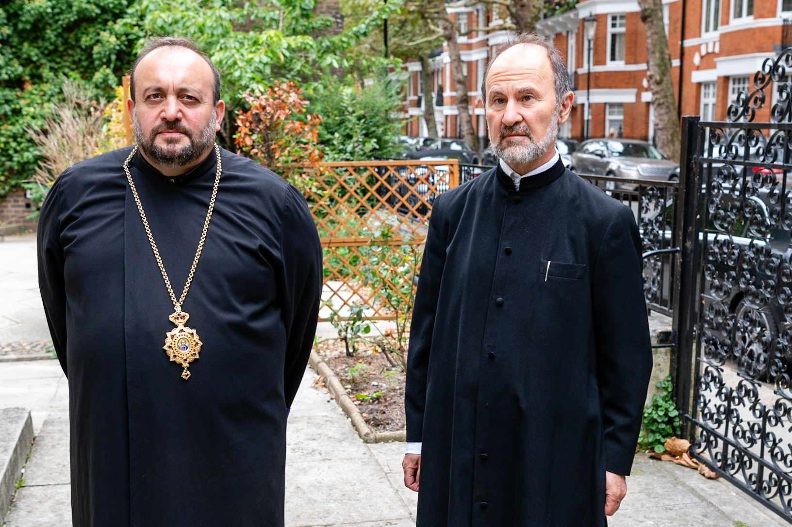 His Grace Biishop Hovakim Manukyan, Diocese of the Armenian Church in the United Kingdom and Ireland (left) and Father Shnork of the same, 28.09.2023