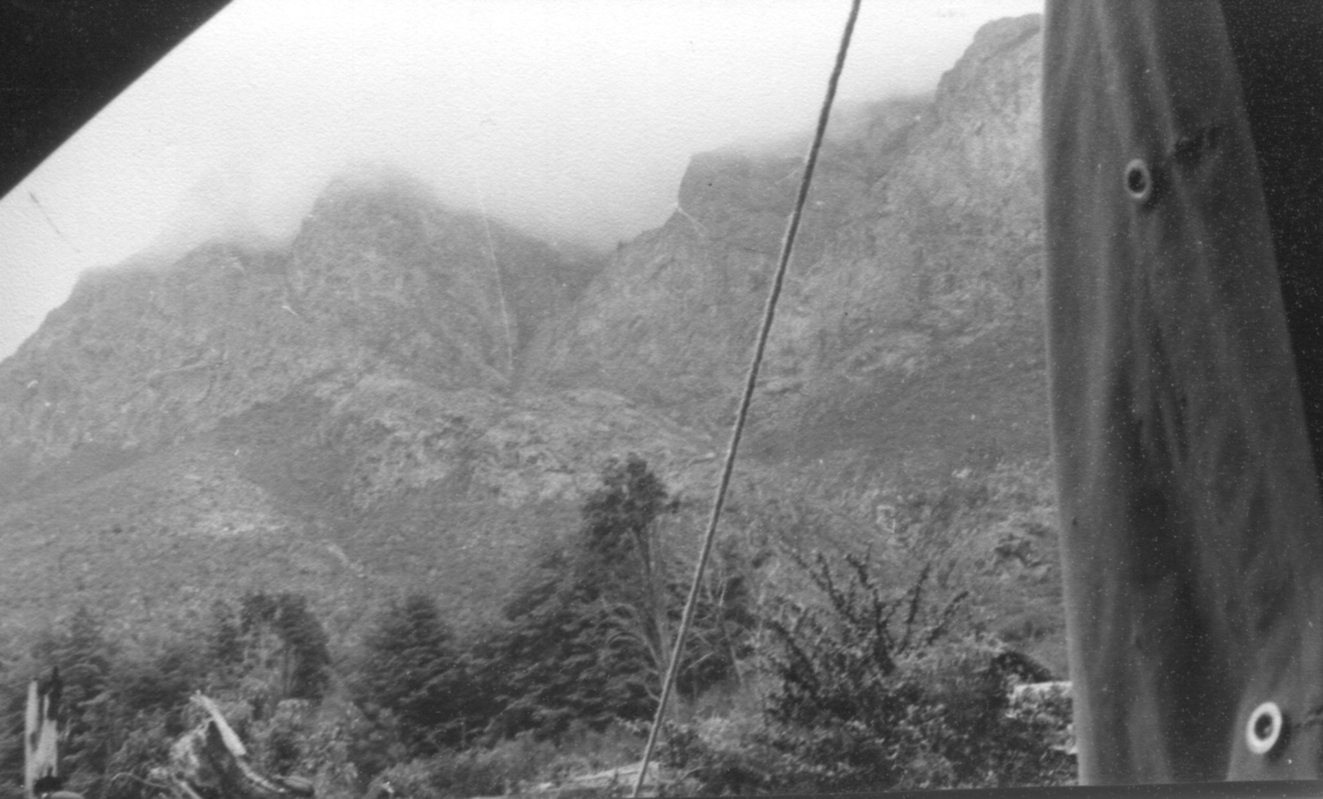 Cerro López desde la carpa.