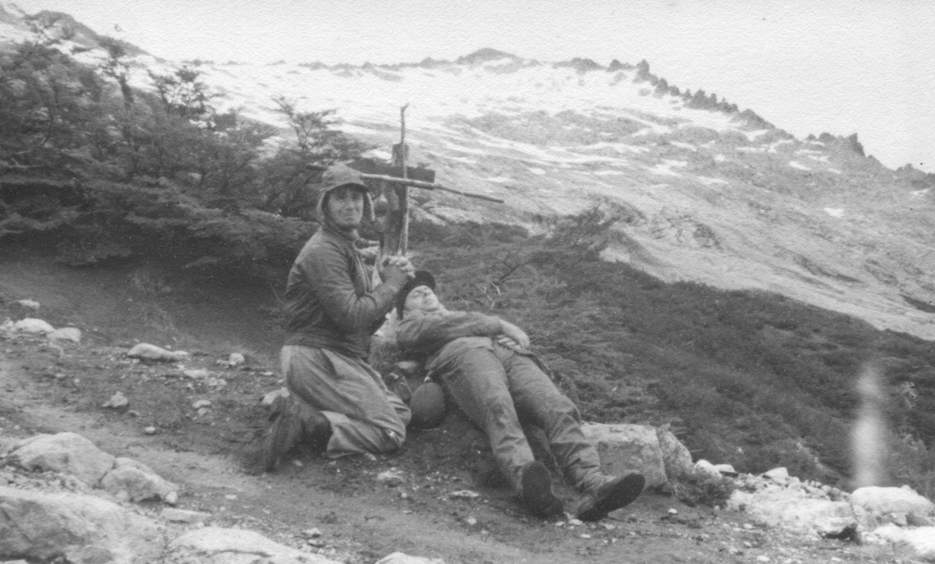 Casi muertos subiendo la picada del López.