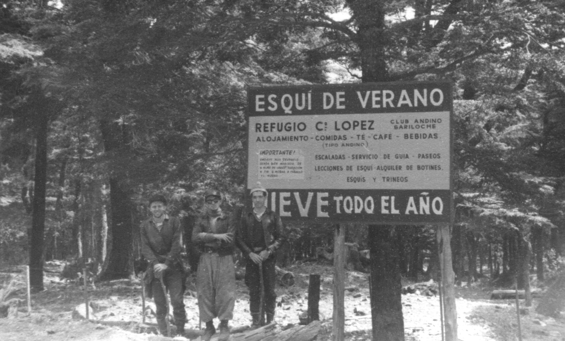 Inicio de la picada del Cerro López.