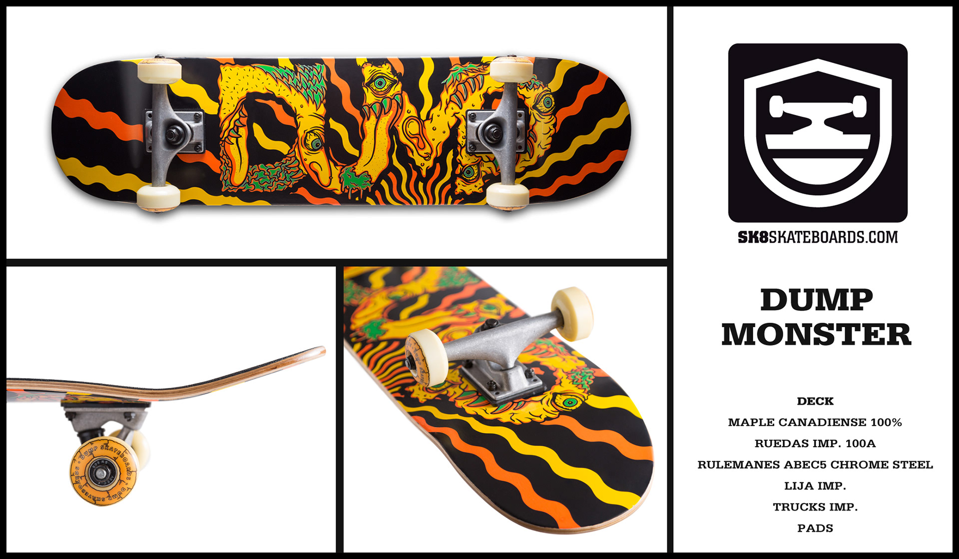 SK8 skateboards - Catálogo Producto y diseño de muestrario