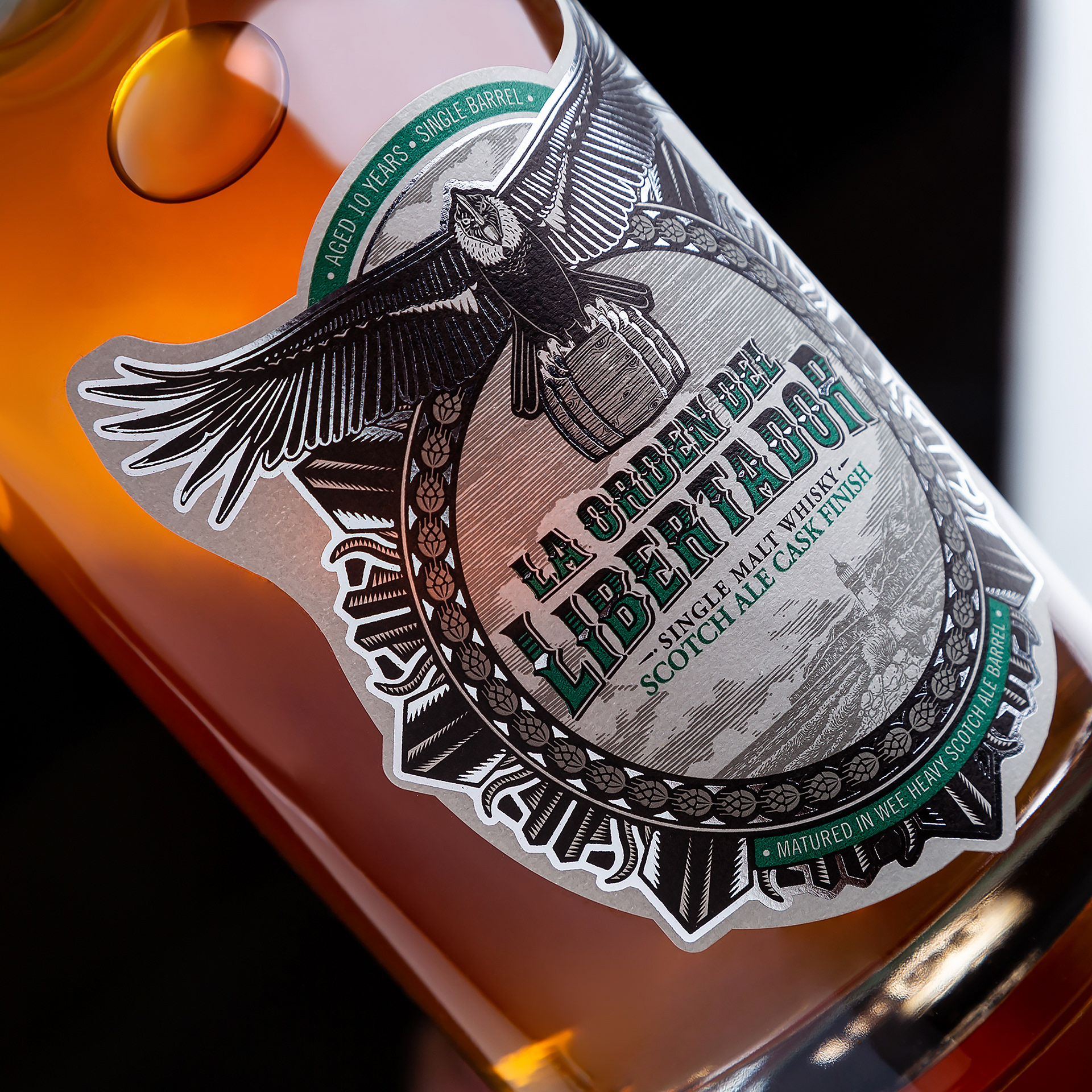 Whisky La Orden del Libertador - Diseño Machi Fulquet