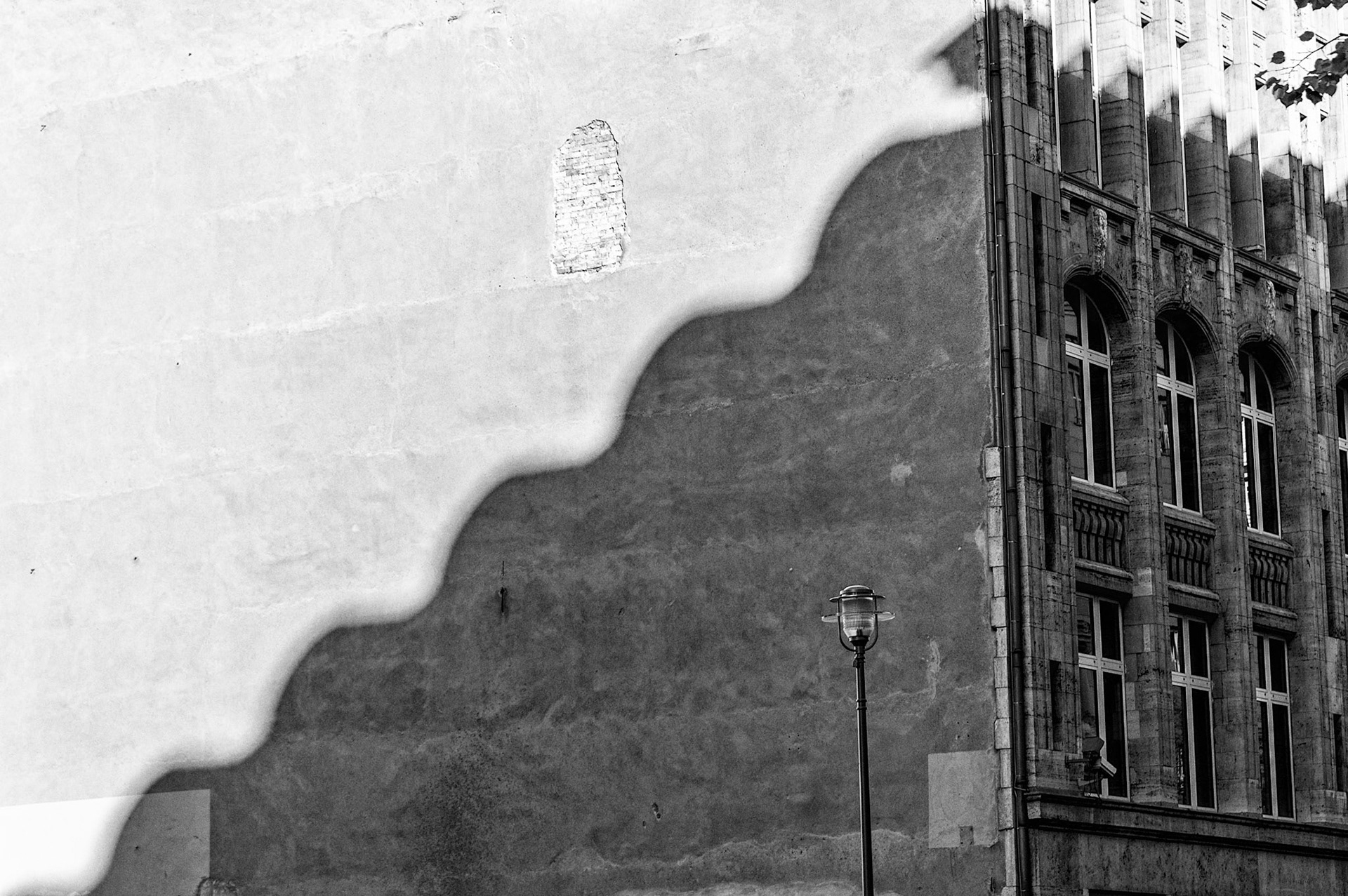 sunlight on building, Berlin, Germany