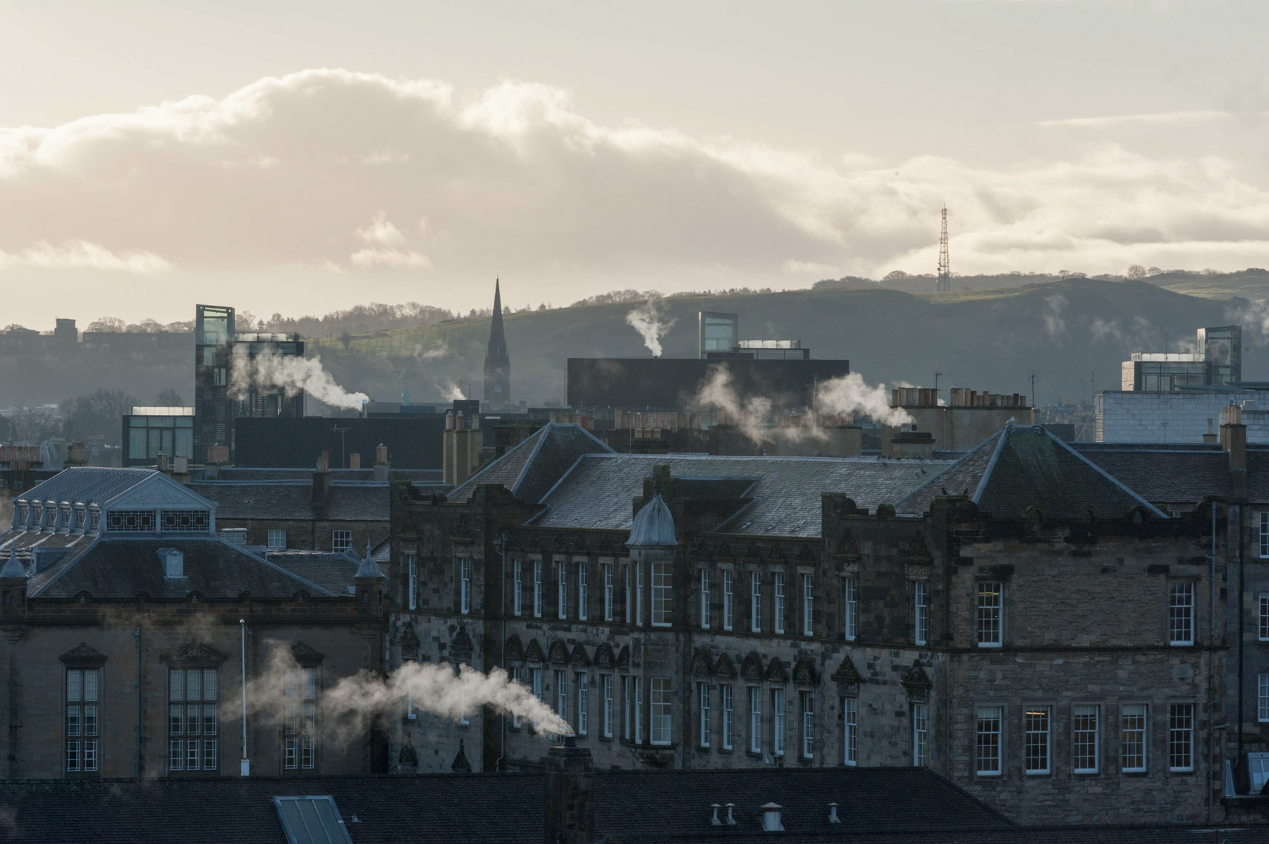 Cold morning in Edinburgh