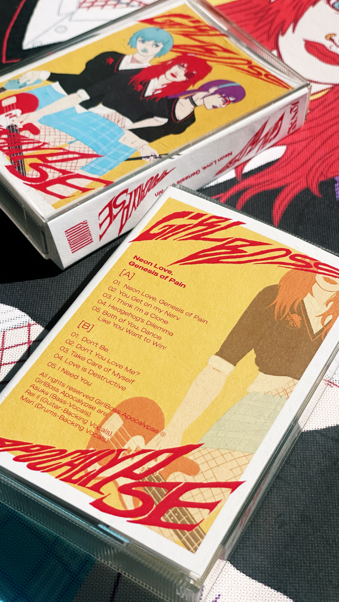 GirlBoss Apocalypse Cassette Back Cover