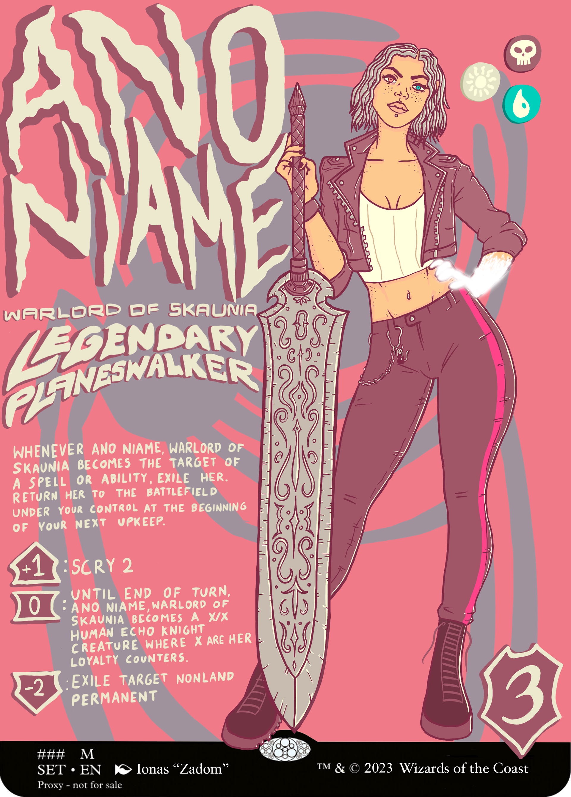 Ano Naime, Warlord of Skaunia card