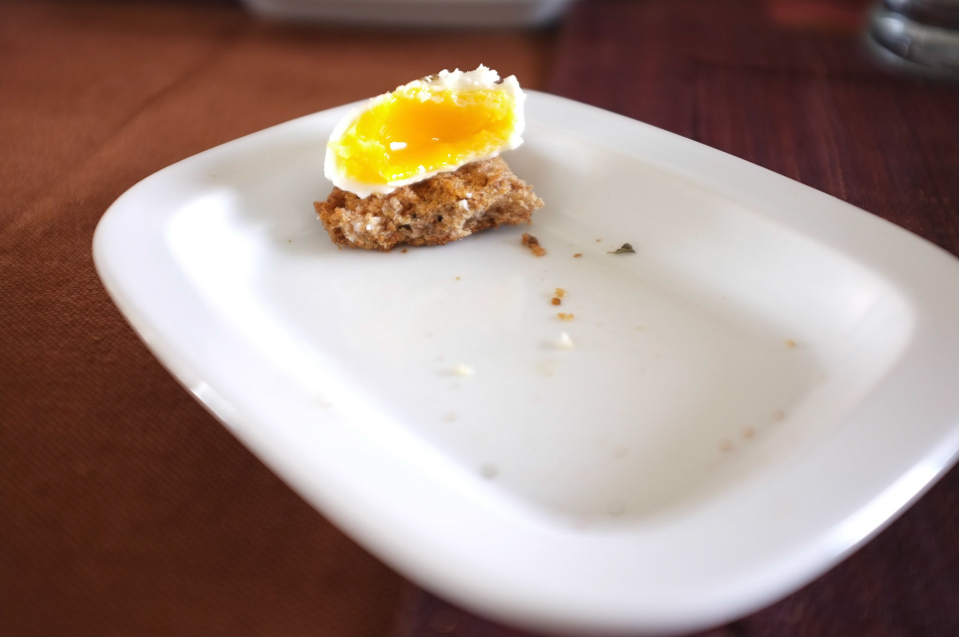 egg on toast almost done