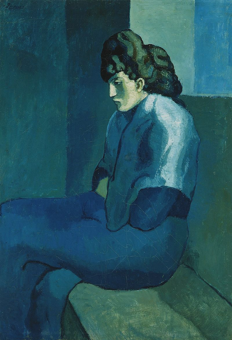 Pablo Picasso, Femme assise (Melancholy Woman), 1902–03