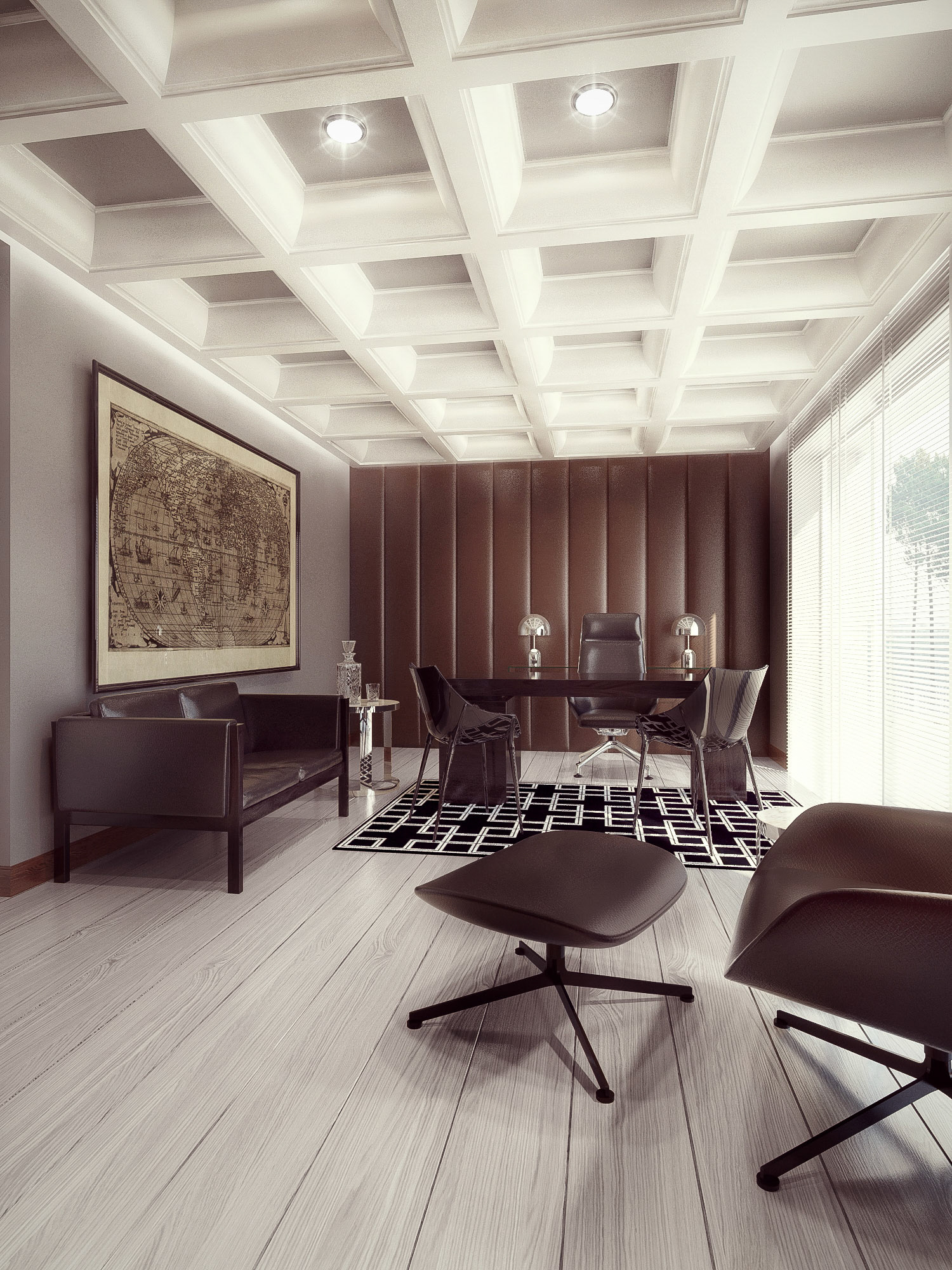 KONCEPCJA WNĘTRZ KANCELARII ADWOKACKIEJ / WIZ. BAMM Studio