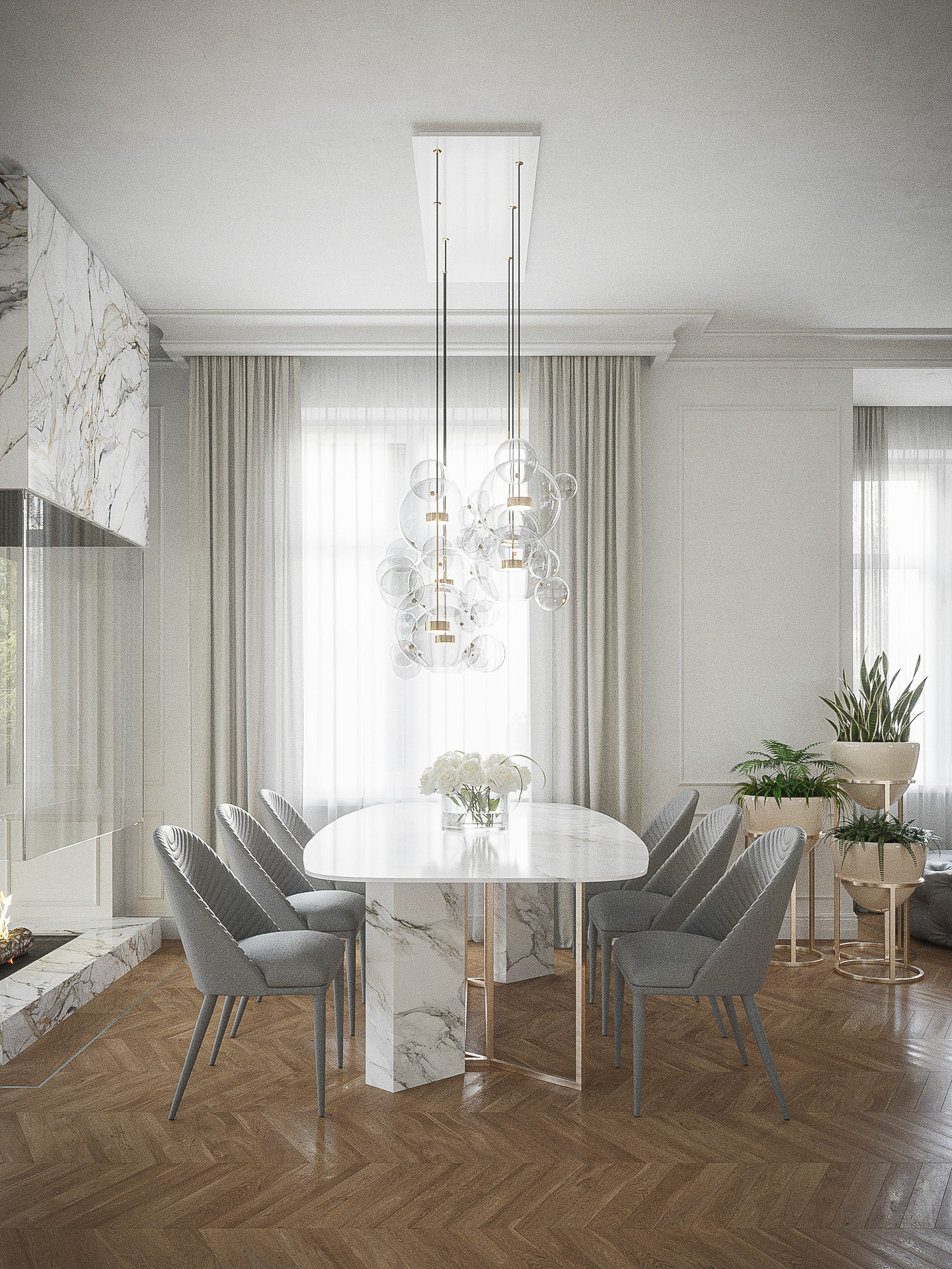 KONCEPCJA WNĘTRZ PRYWATNEGO DOMU / SOPOT / WIZ. BAMM Studio