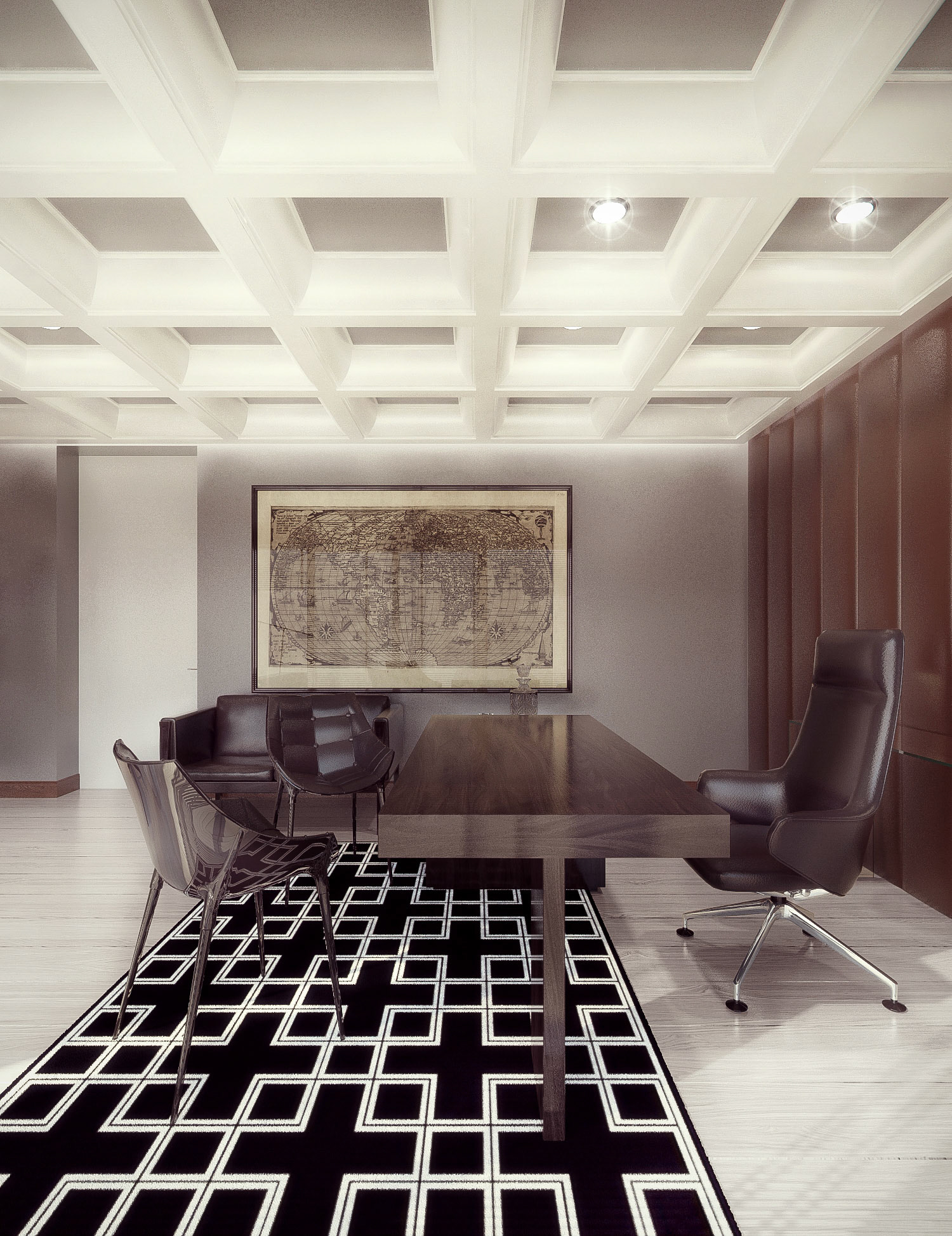 KONCEPCJA WNĘTRZ KANCELARII ADWOKACKIEJ / WIZ. BAMM Studio