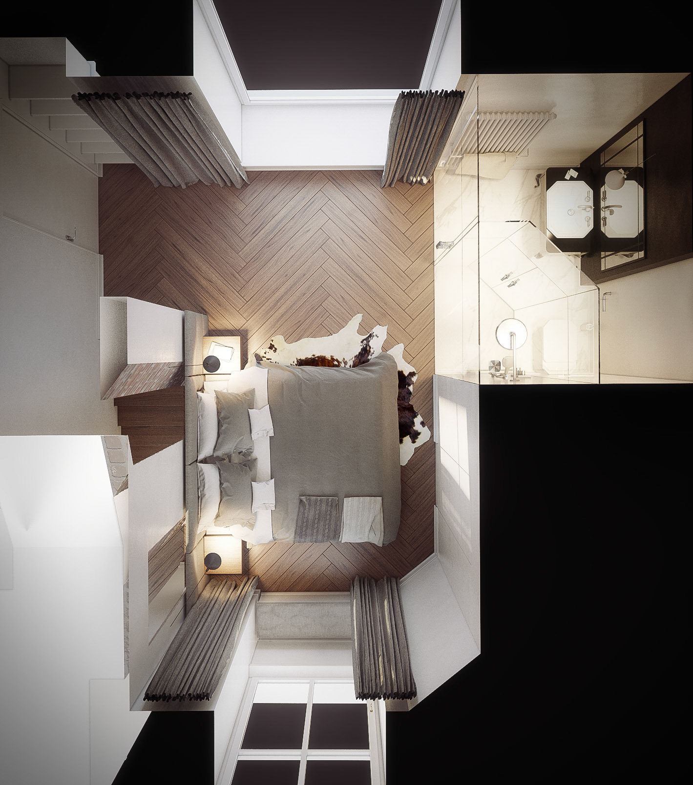 KONCEPCJA WNĘTRZ APARTAMENTU / WARSZAWA/ WIZ. BAMM Studio