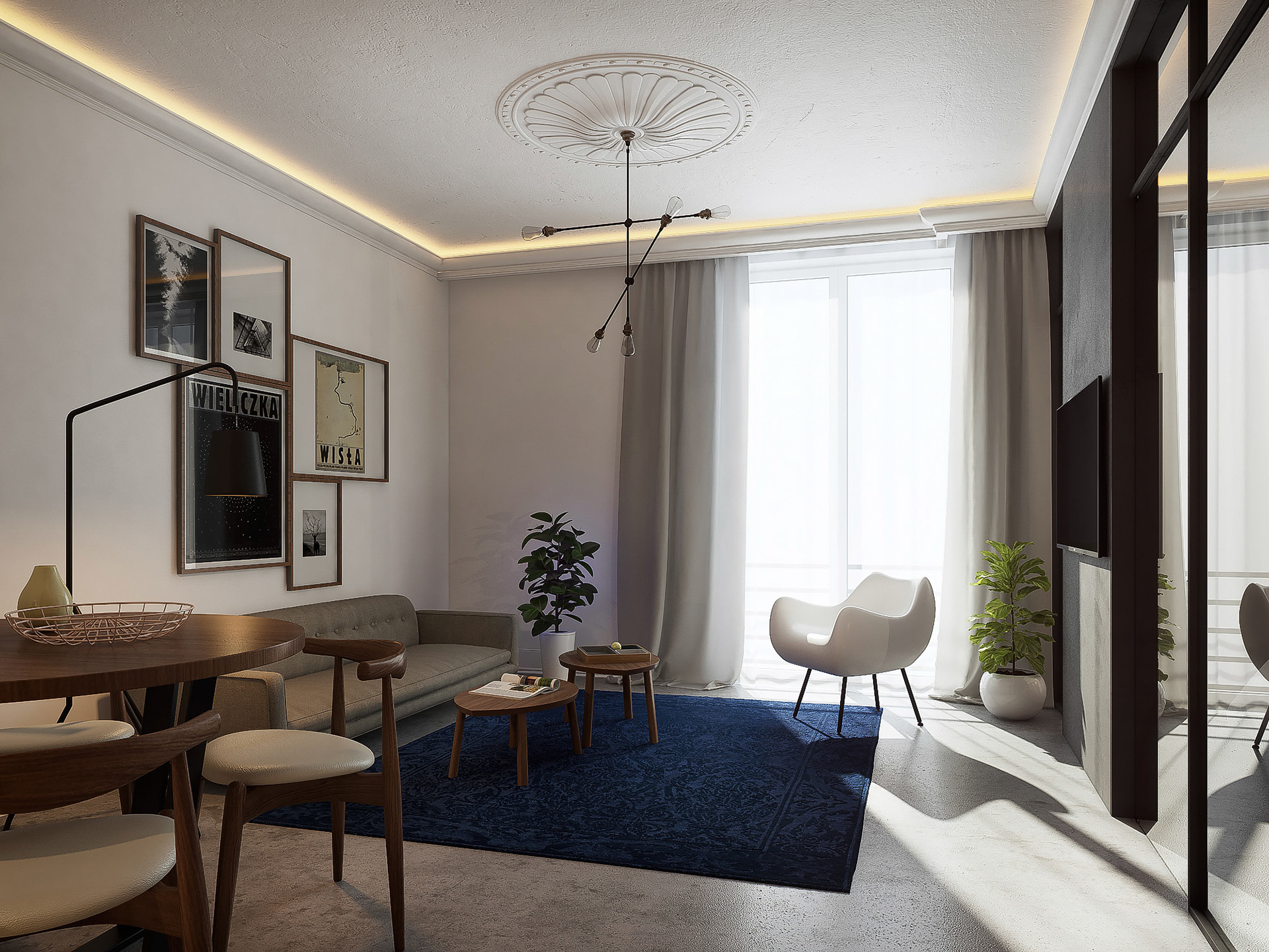 KONCEPCJA APARTAMENTU HOTELOWEGO / WIZ. BAMM Studio