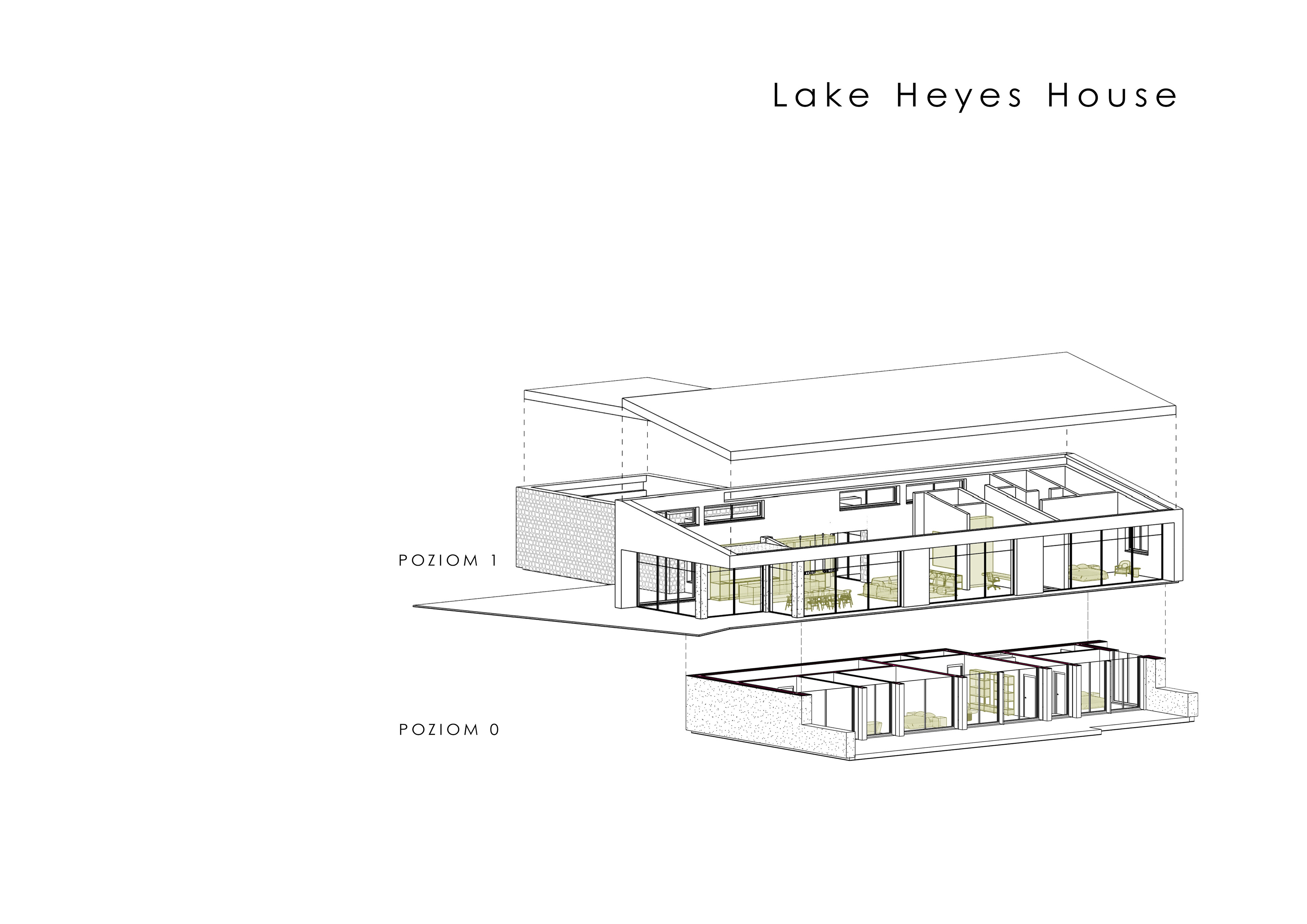 projekt inspirowany wykonany na kursie programu Revit / ArchiAcademy