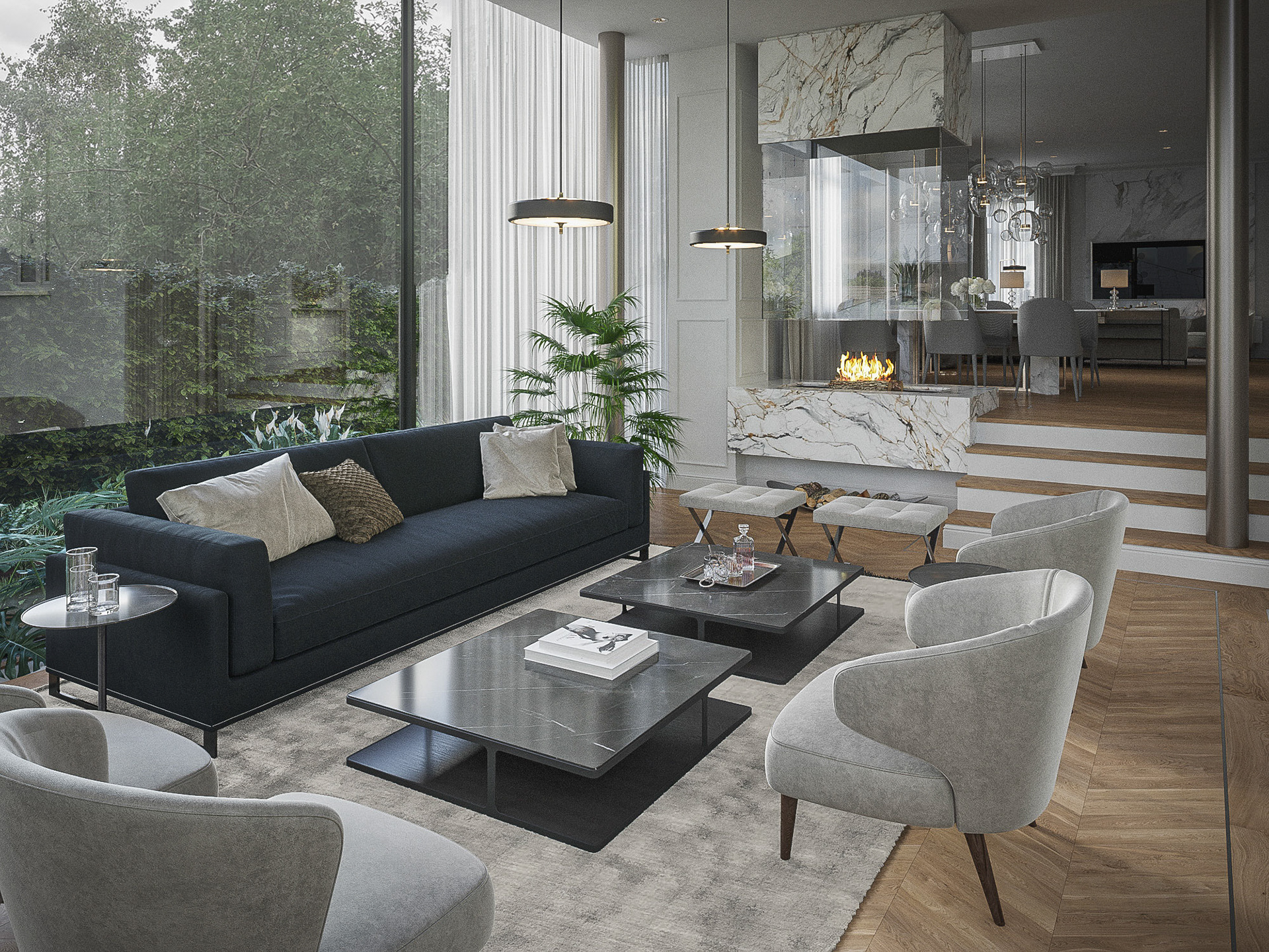 KONCEPCJA WNĘTRZ PRYWATNEGO DOMU / SOPOT / WIZ. BAMM Studio