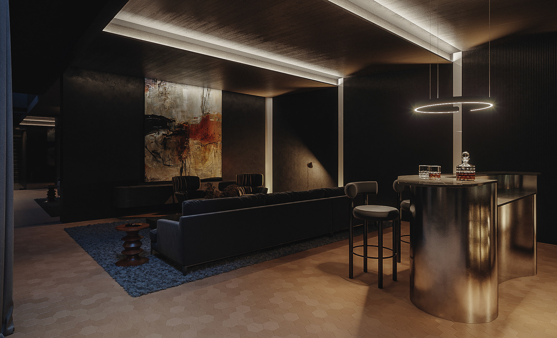 KONCEPCJA WNĘTRZ PRYWATNEGO DOMU / SOPOT / WIZ. BAMM Studio