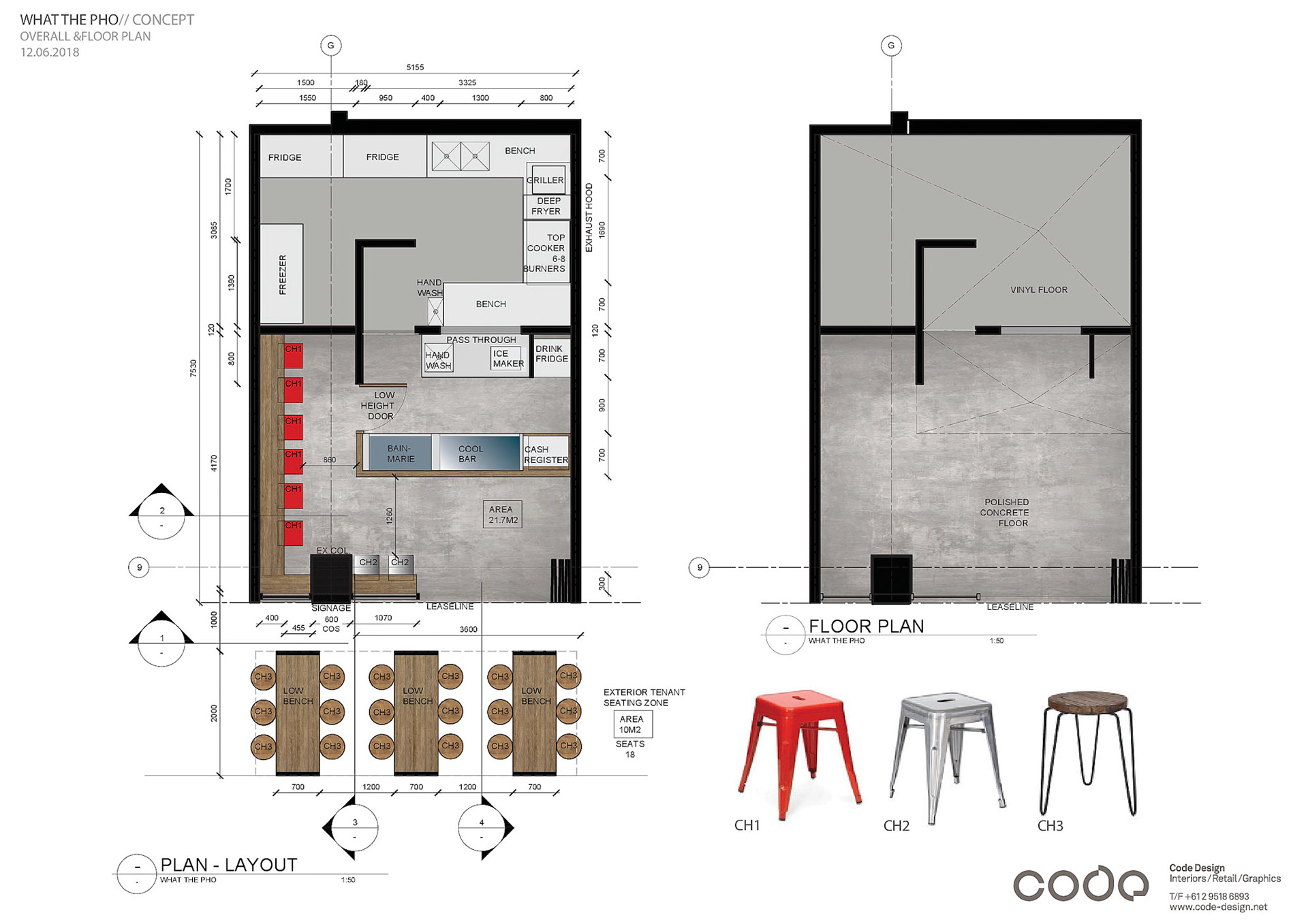 Koncepcja baru przygotowane dla Code Design