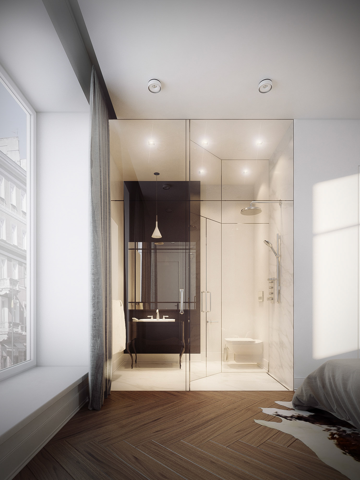 KONCEPCJA WNĘTRZ APARTAMENTU / WARSZAWA/ WIZ. BAMM Studio