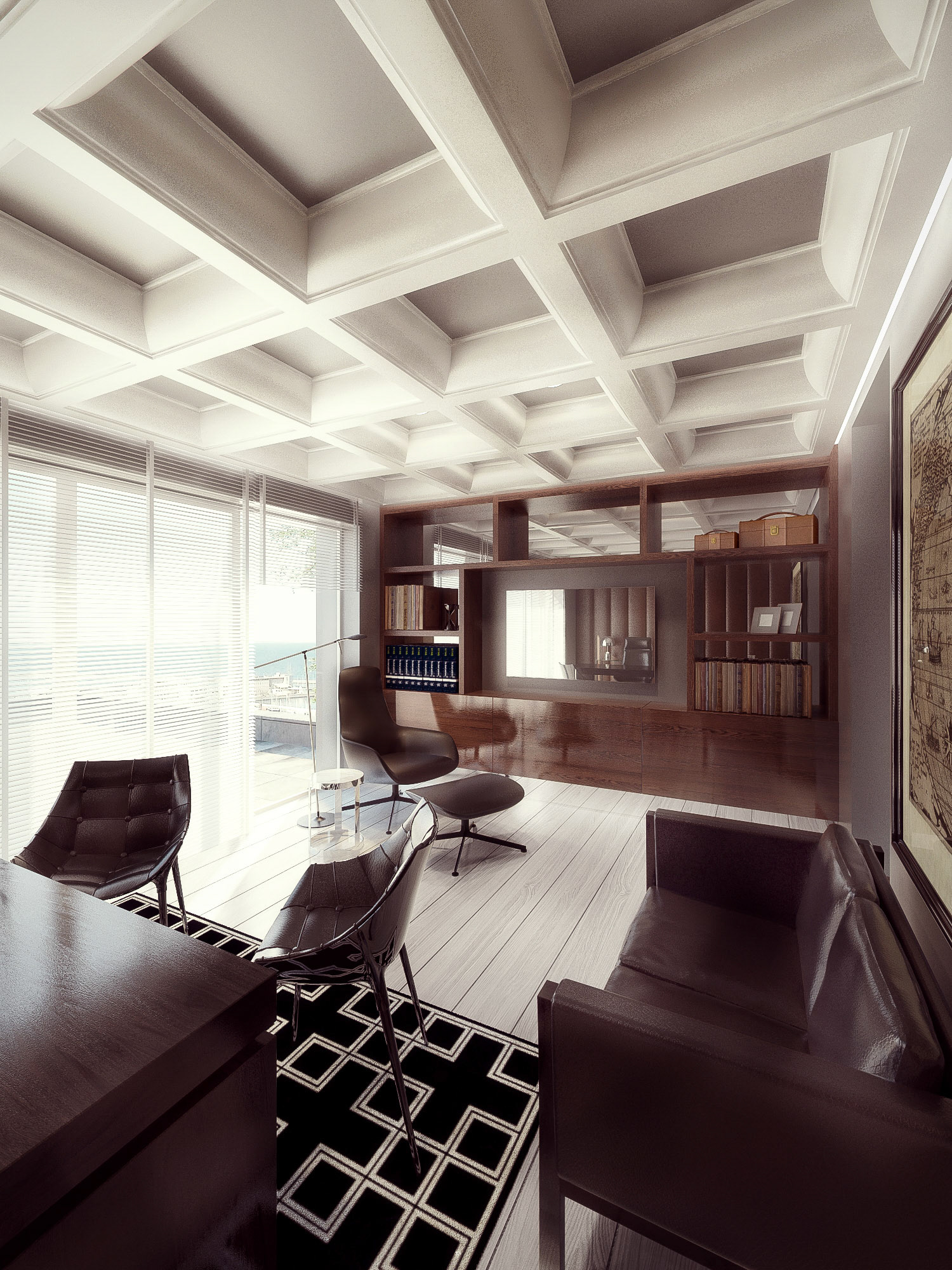 KONCEPCJA WNĘTRZ KANCELARII ADWOKACKIEJ / WIZ. BAMM Studio