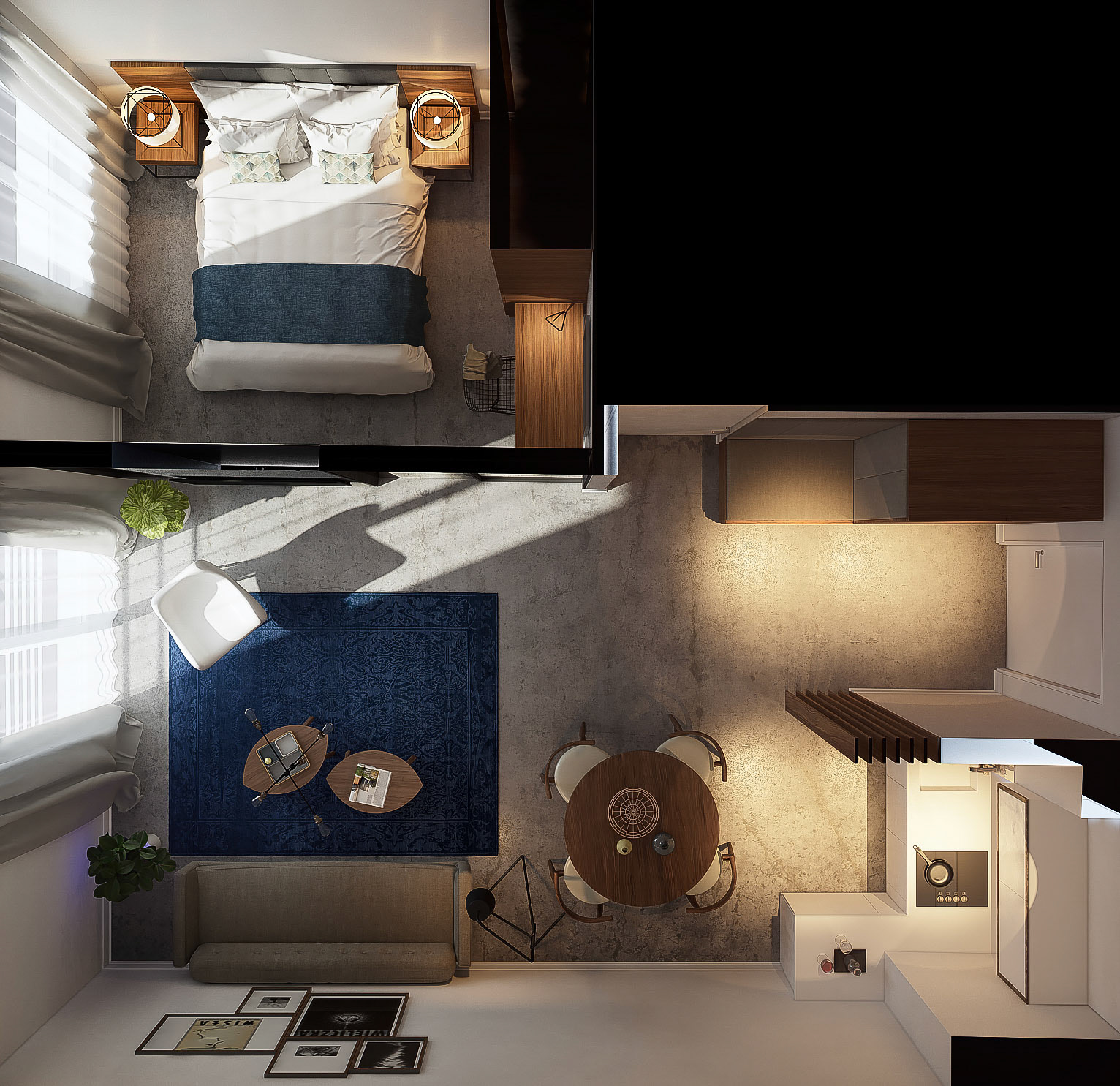 KONCEPCJA APARTAMENTU HOTELOWEGO / WIZ. BAMM Studio