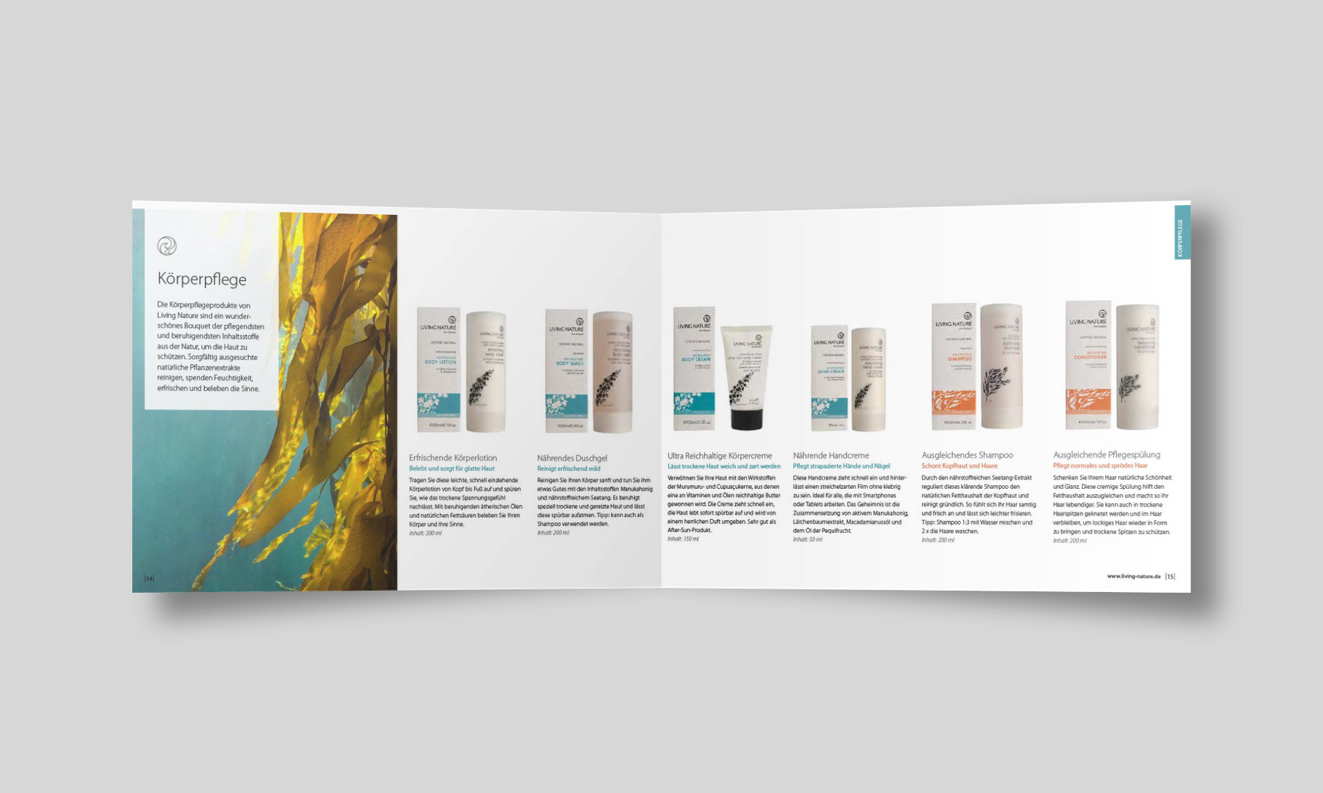 Living Nature Produktkatalog 2019 Innenseiten Körperpflege