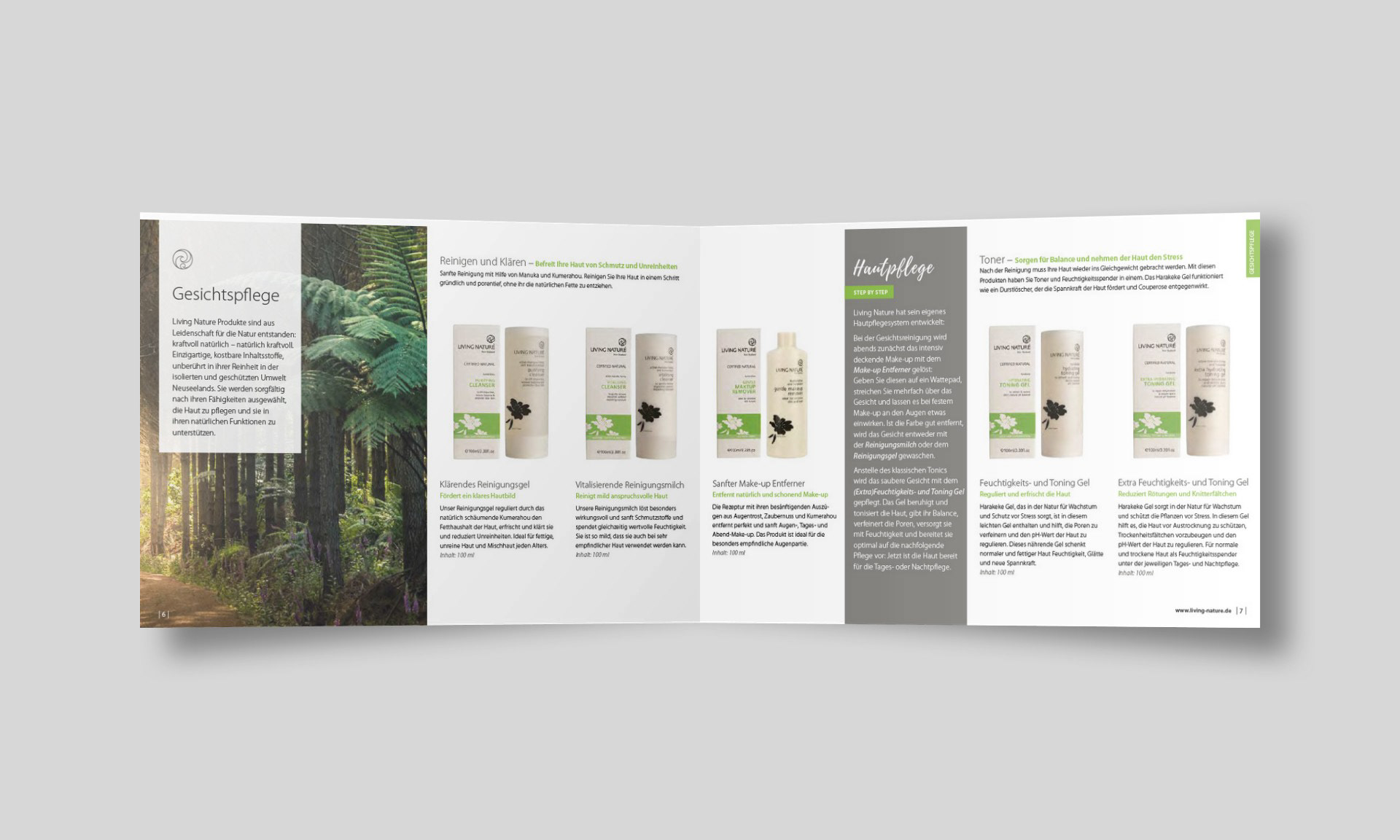 Living Nature Produktkatalog 2019 Innenseiten Gesichtspflege