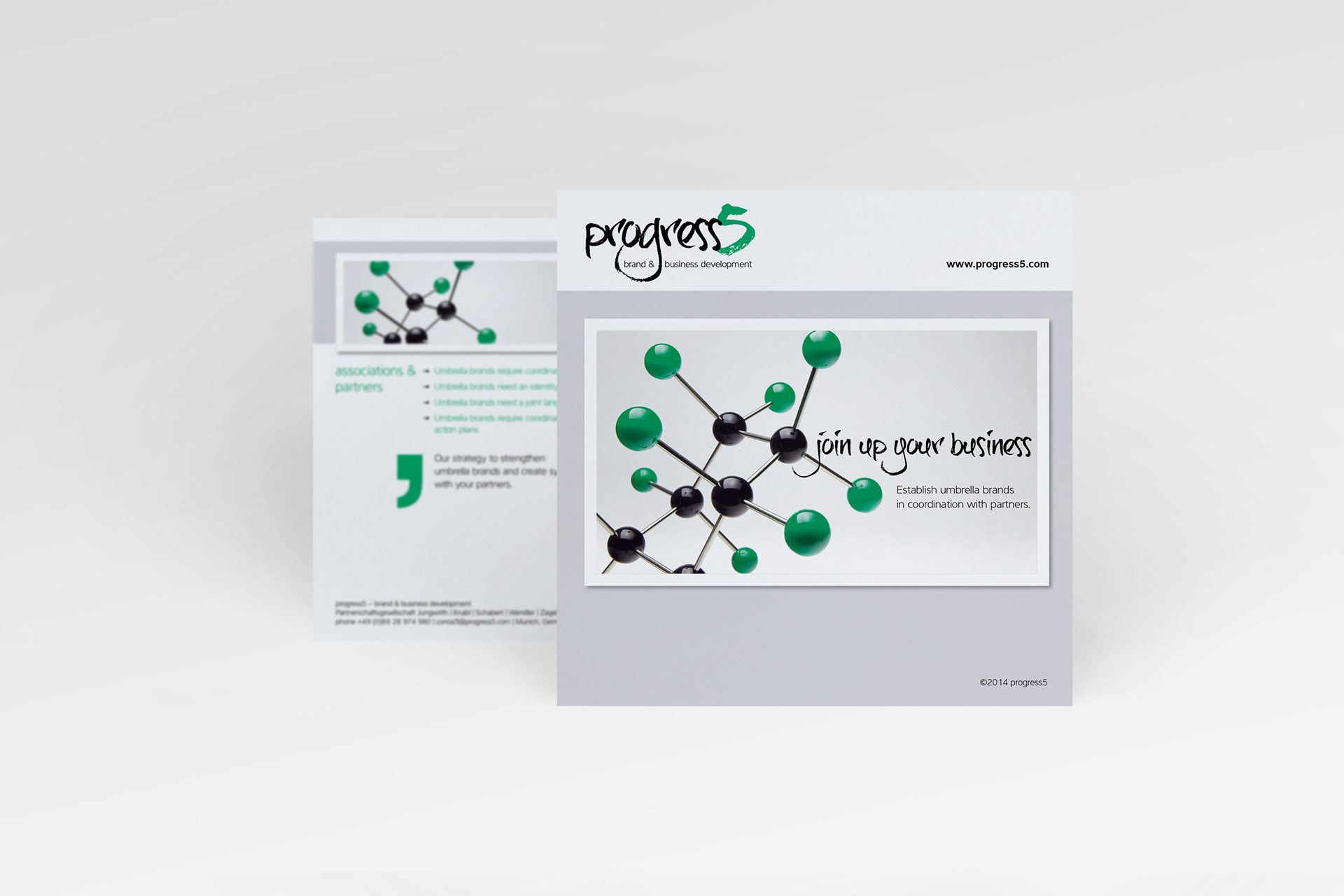 Seriengestaltung Flyer Akquise 