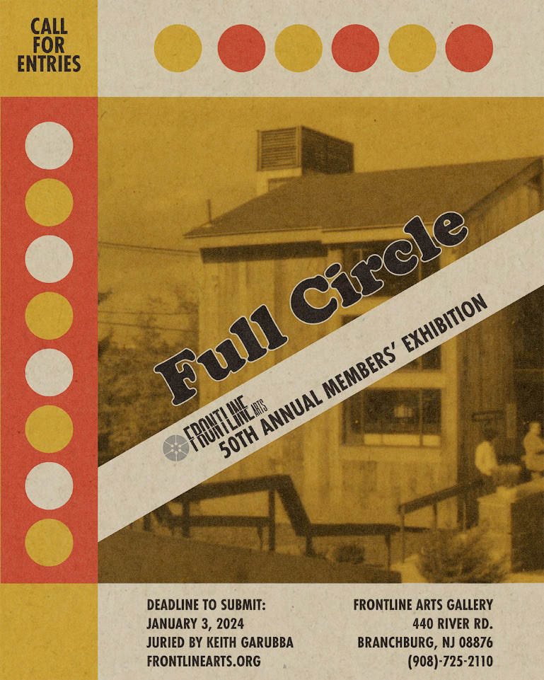 Frontline Arts 50th Annual Members' Exhibition Postcard, 2023