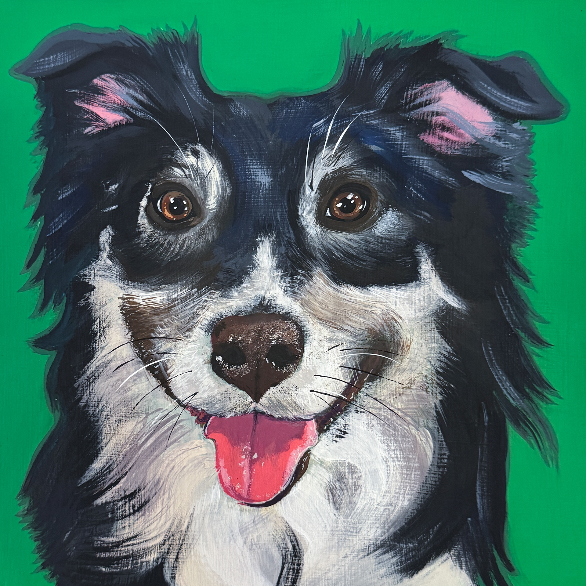 Luna, 2025, Acrylic on Panel, 10"x10"