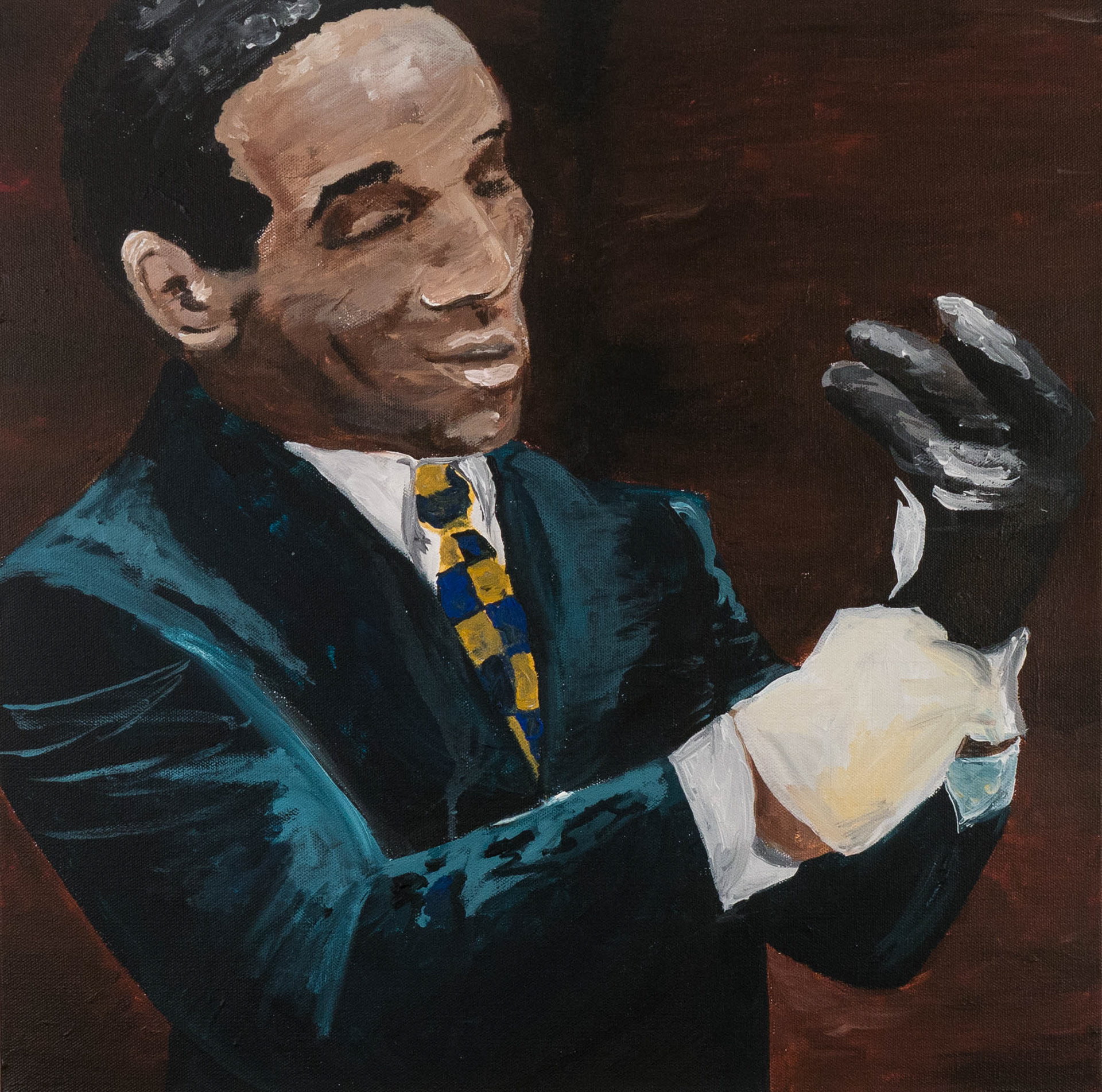If It Doesn't Fit, You Must Acquit, 2017, Acrylic on Canvas