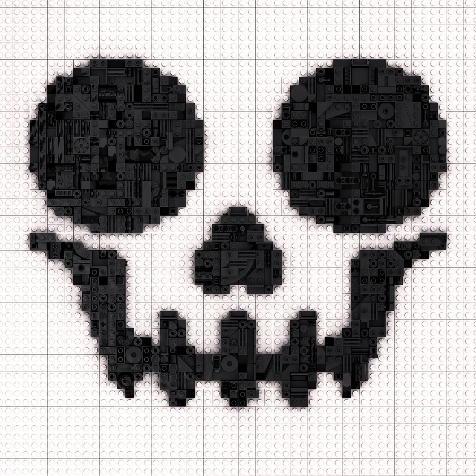 Minimalist Skull-face