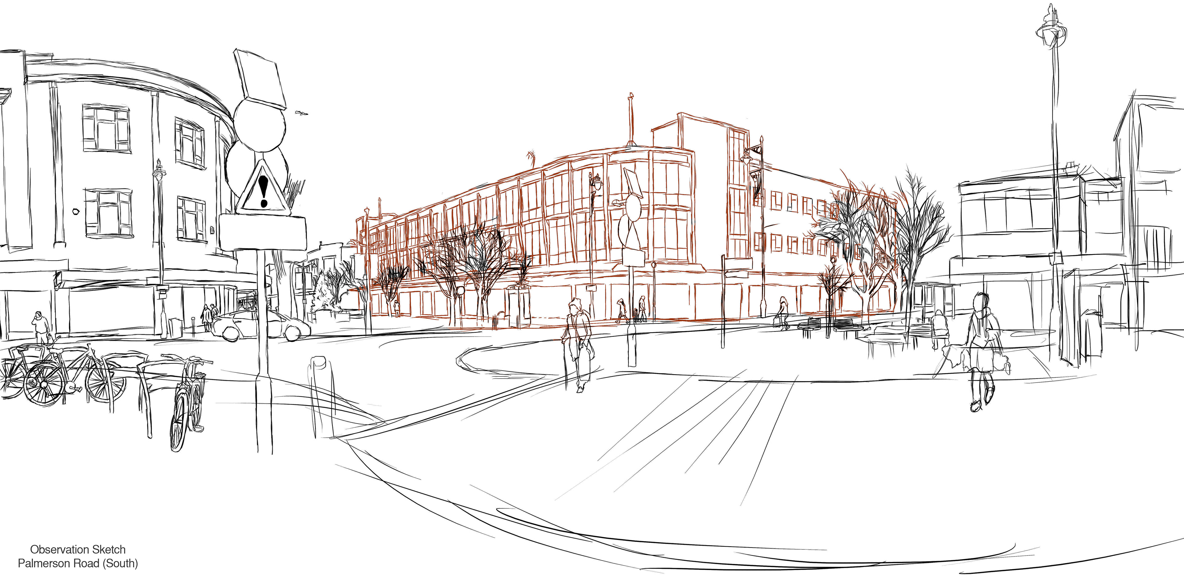 Observation Sketch: Palmerston Road (South)