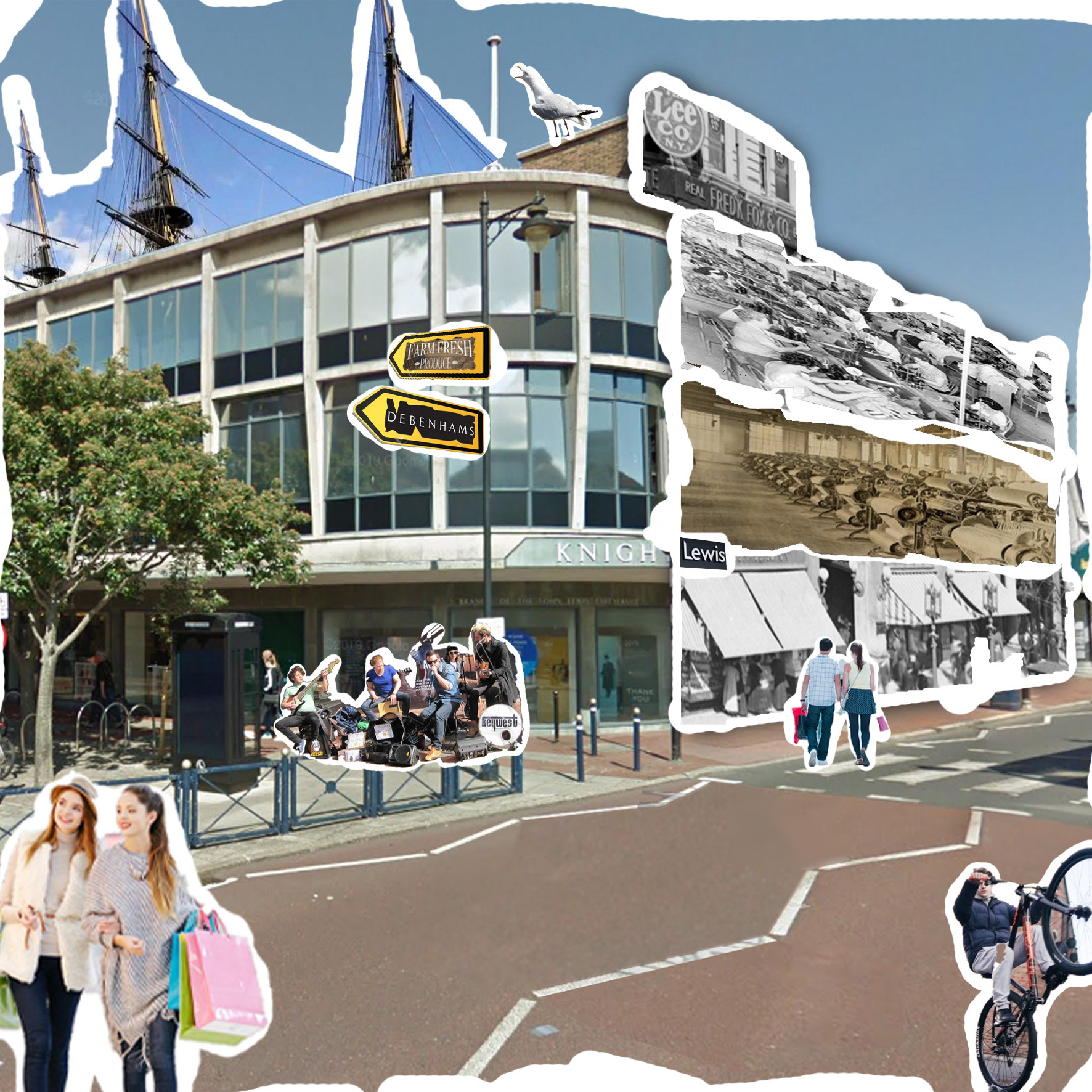 History & Site Context Collage