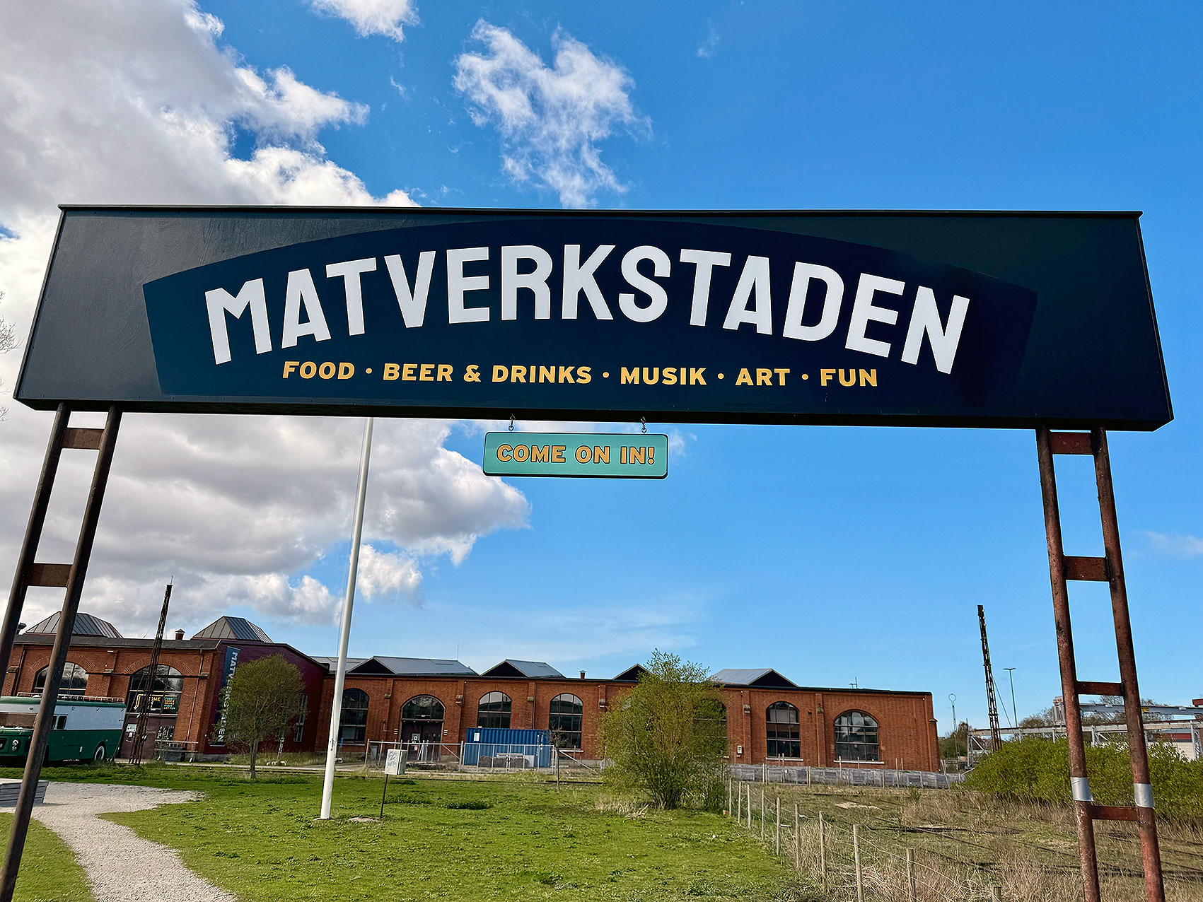 Matverkstaden entréskylt