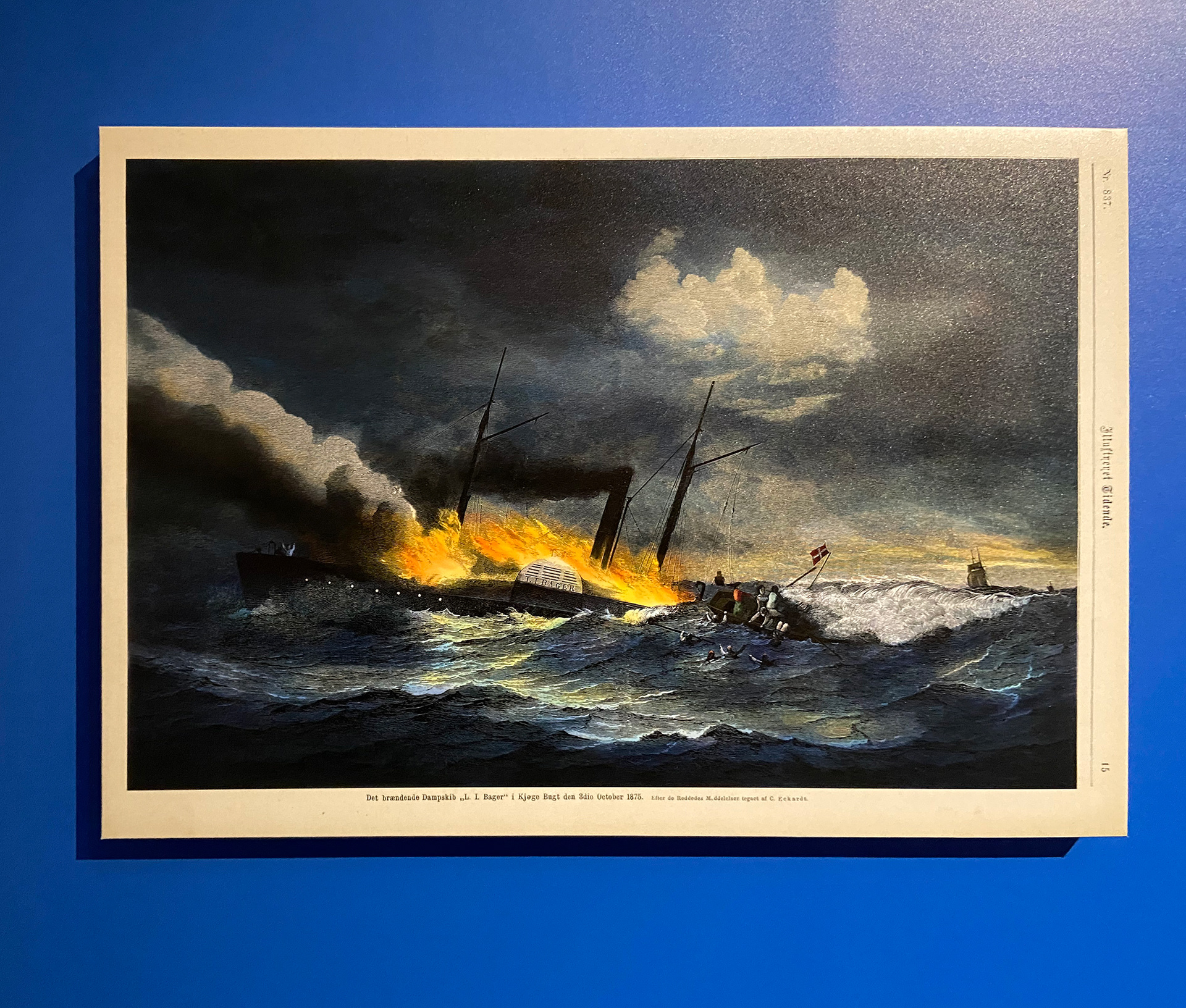 Används som tavla i utställningen Havets Faror.