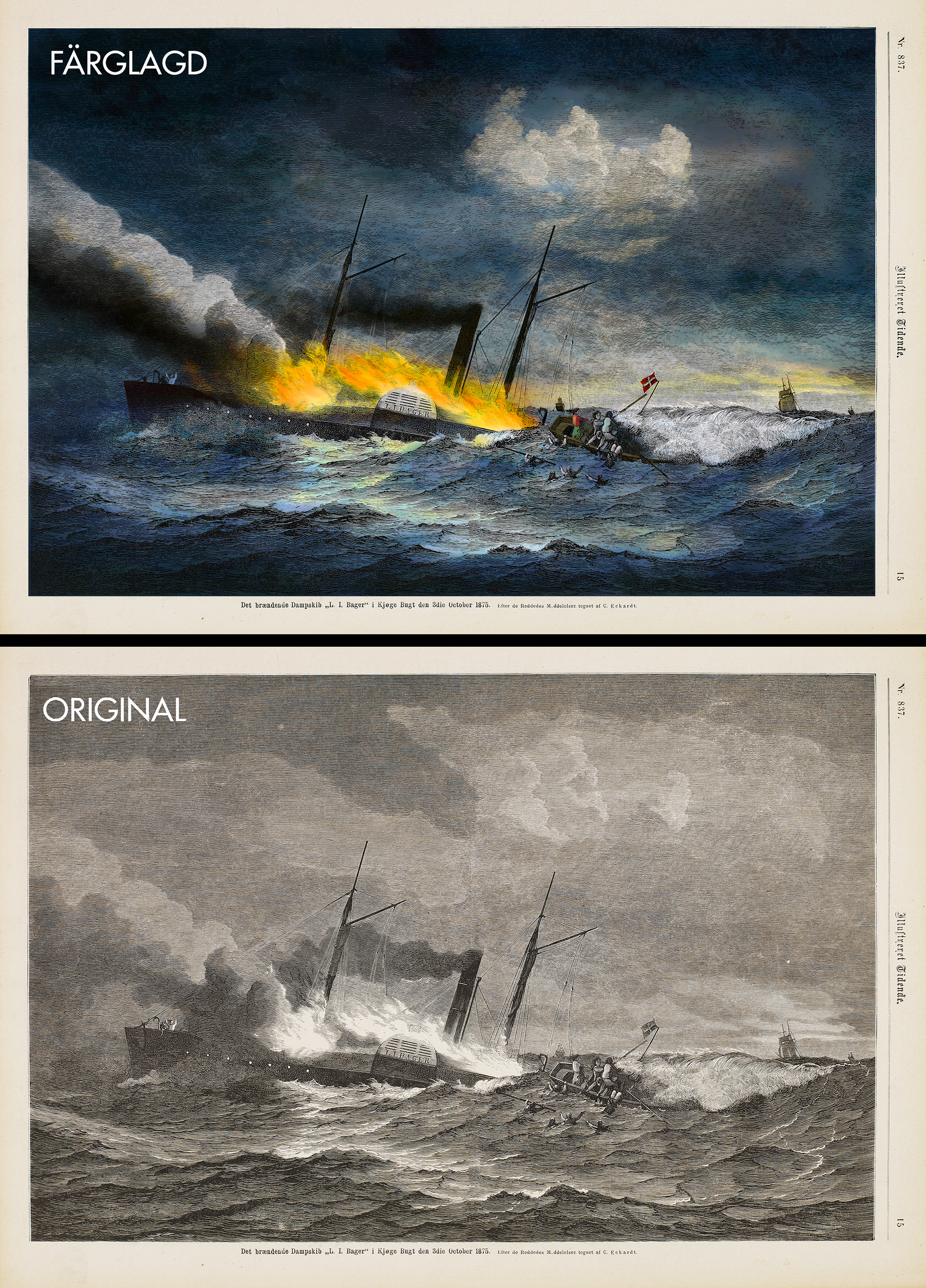 Färglägga svartvit bild