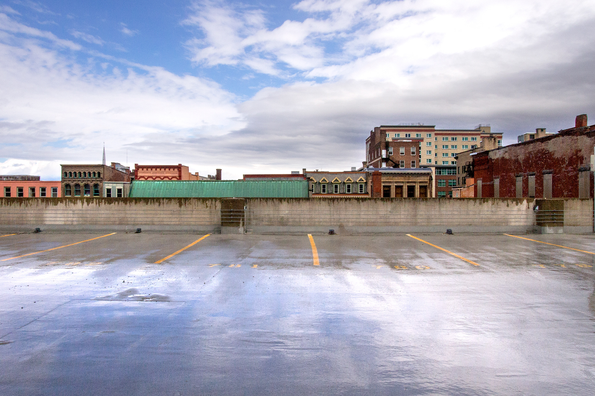 Above the Parking Garage After a Storm