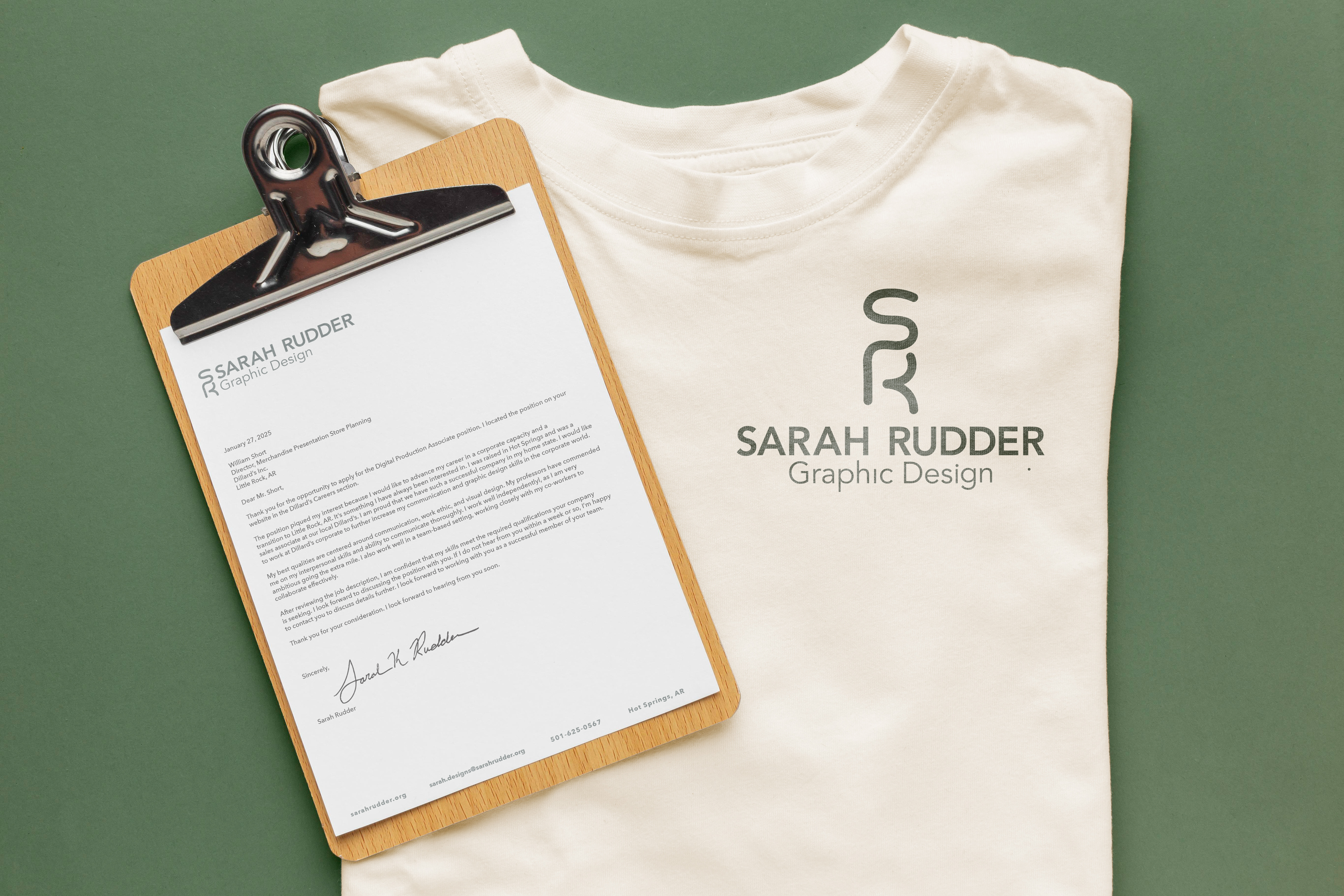 Cover Letter & T-Shirt