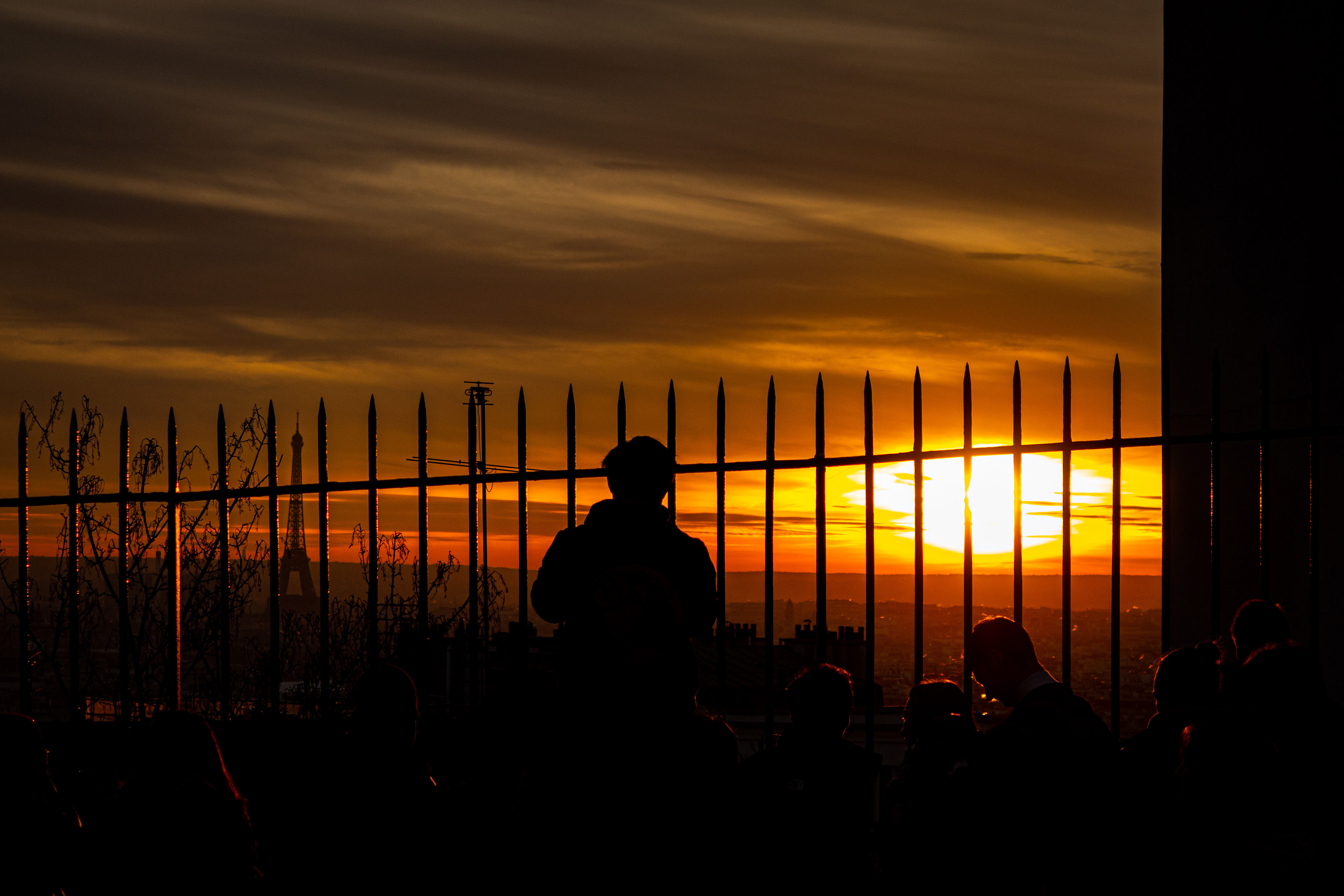 couché de soleil à Montmartre