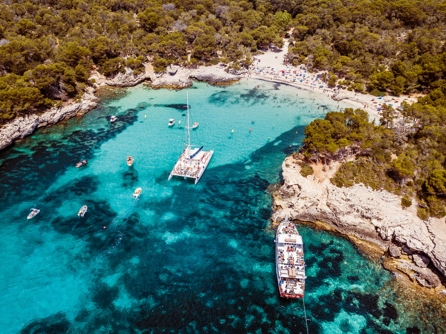 Cala en Terqueta dall'alto