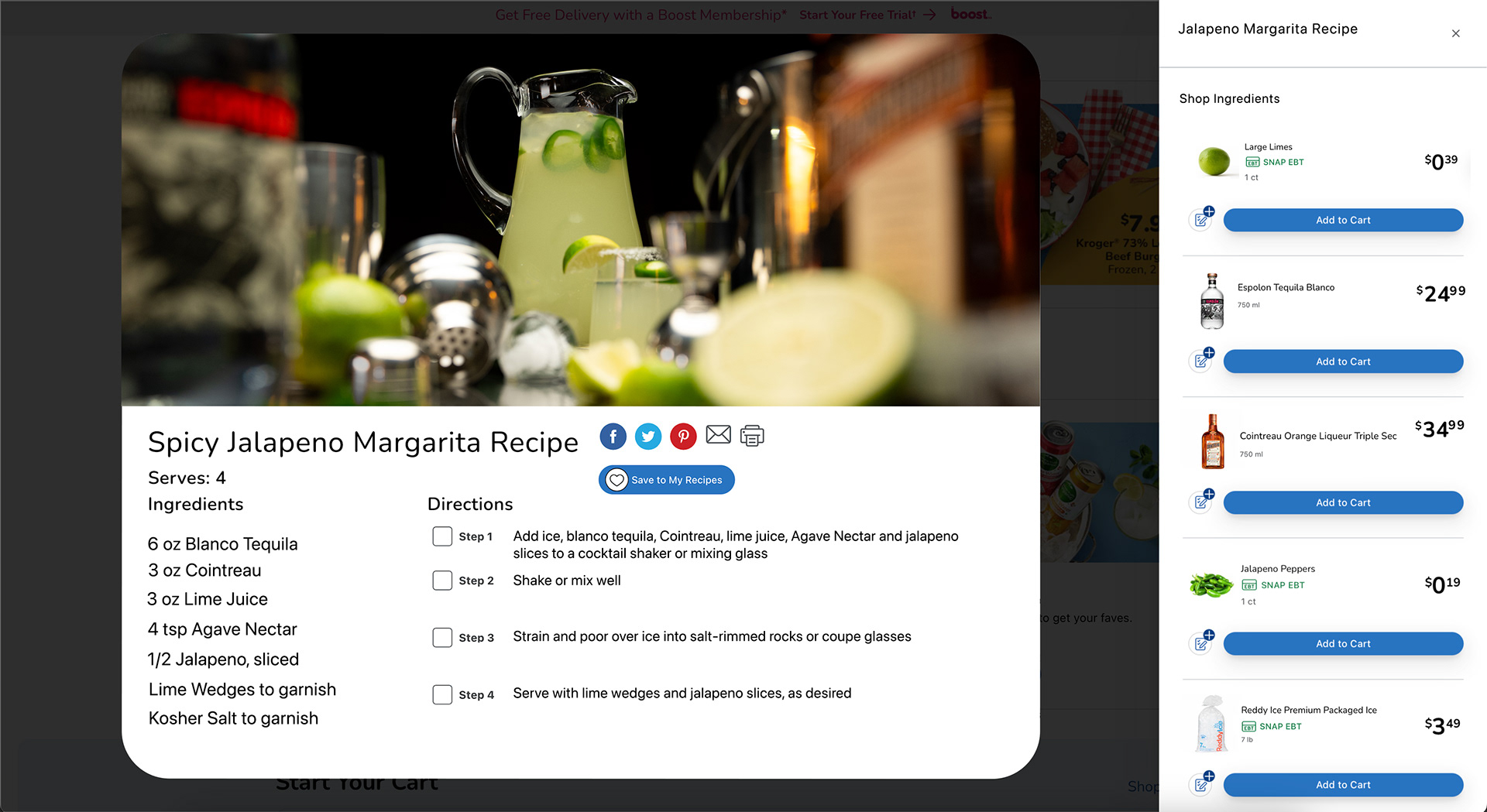 Photography and site design mock-ups for Kroger