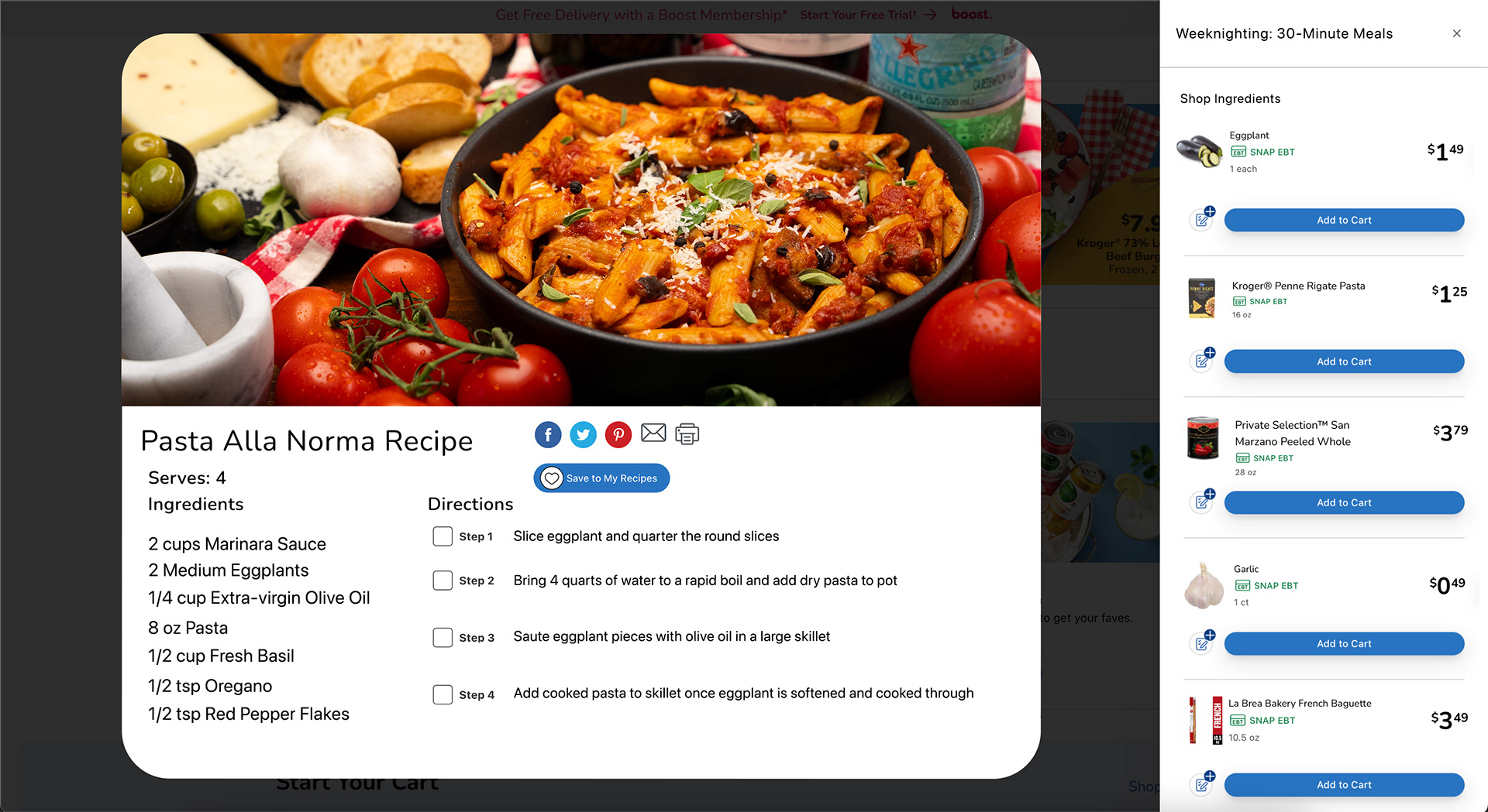 Photography and site design mock-ups for Kroger