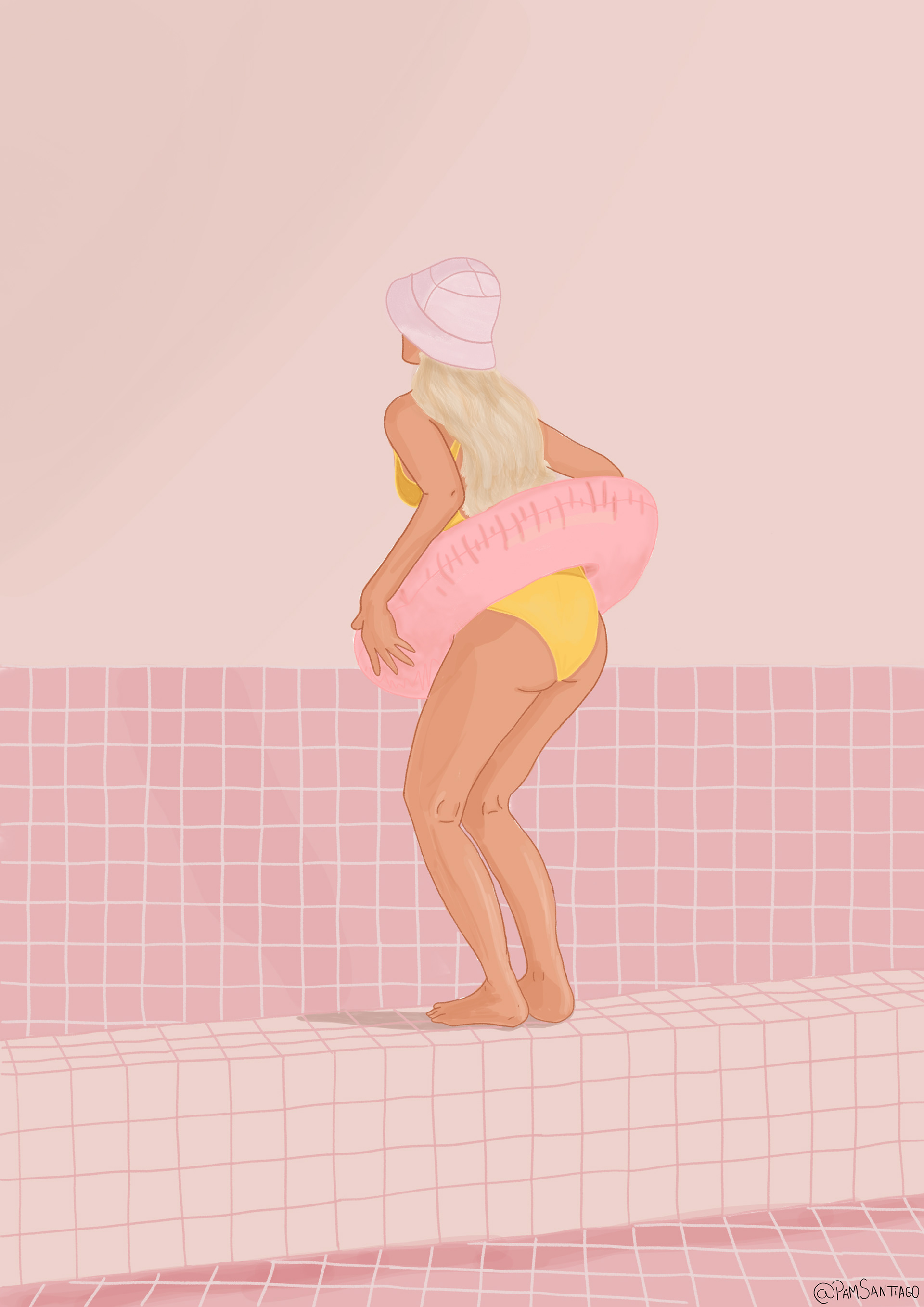 Ilustração da coleção de biquínis da Pantys.