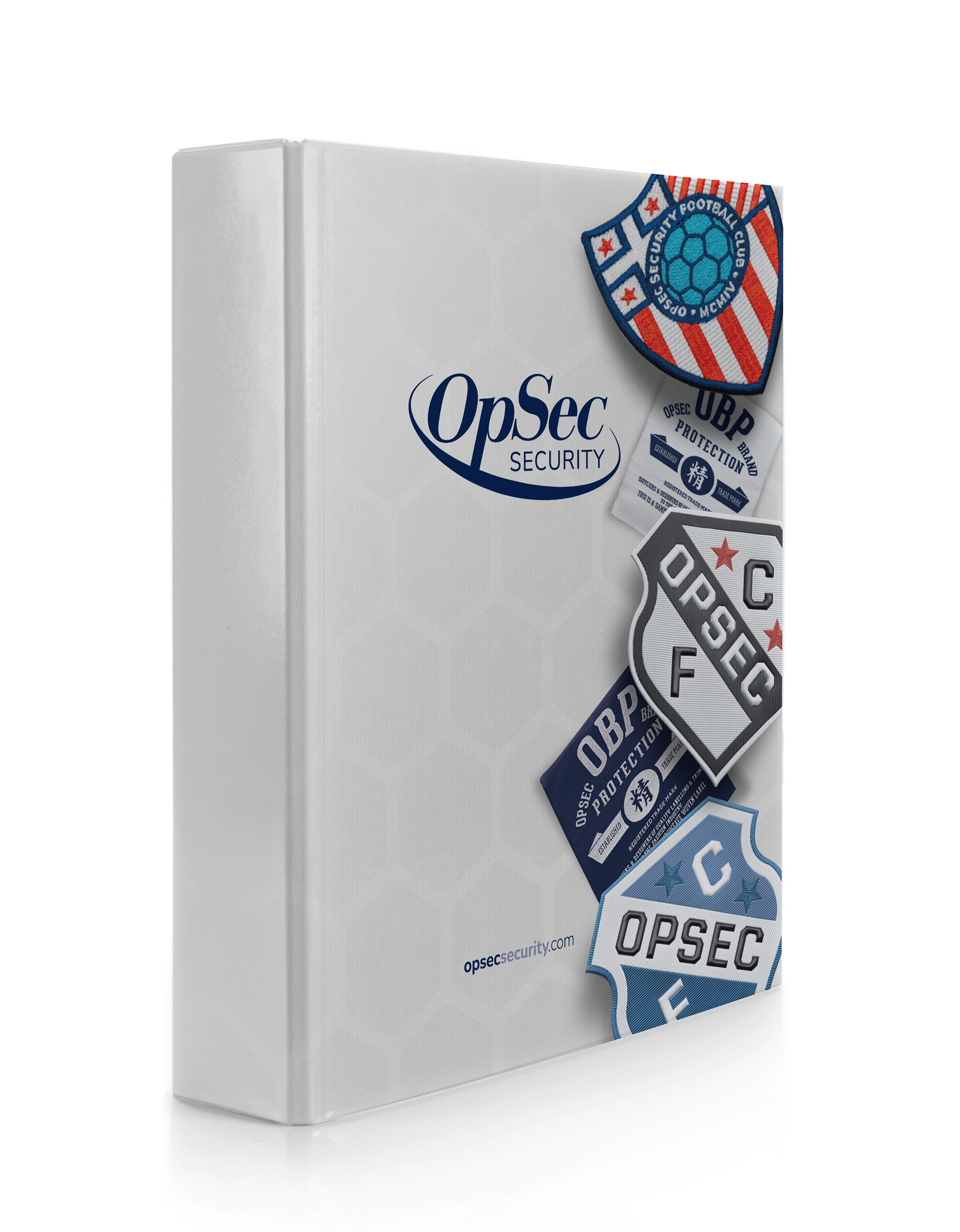 An A4 folder with old branding with touches of the new