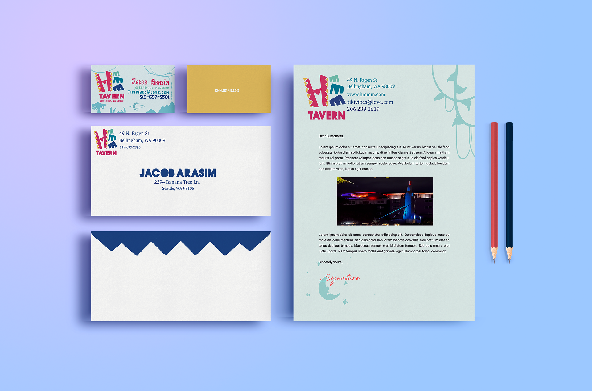 Hmmm Logo - Business Mockup